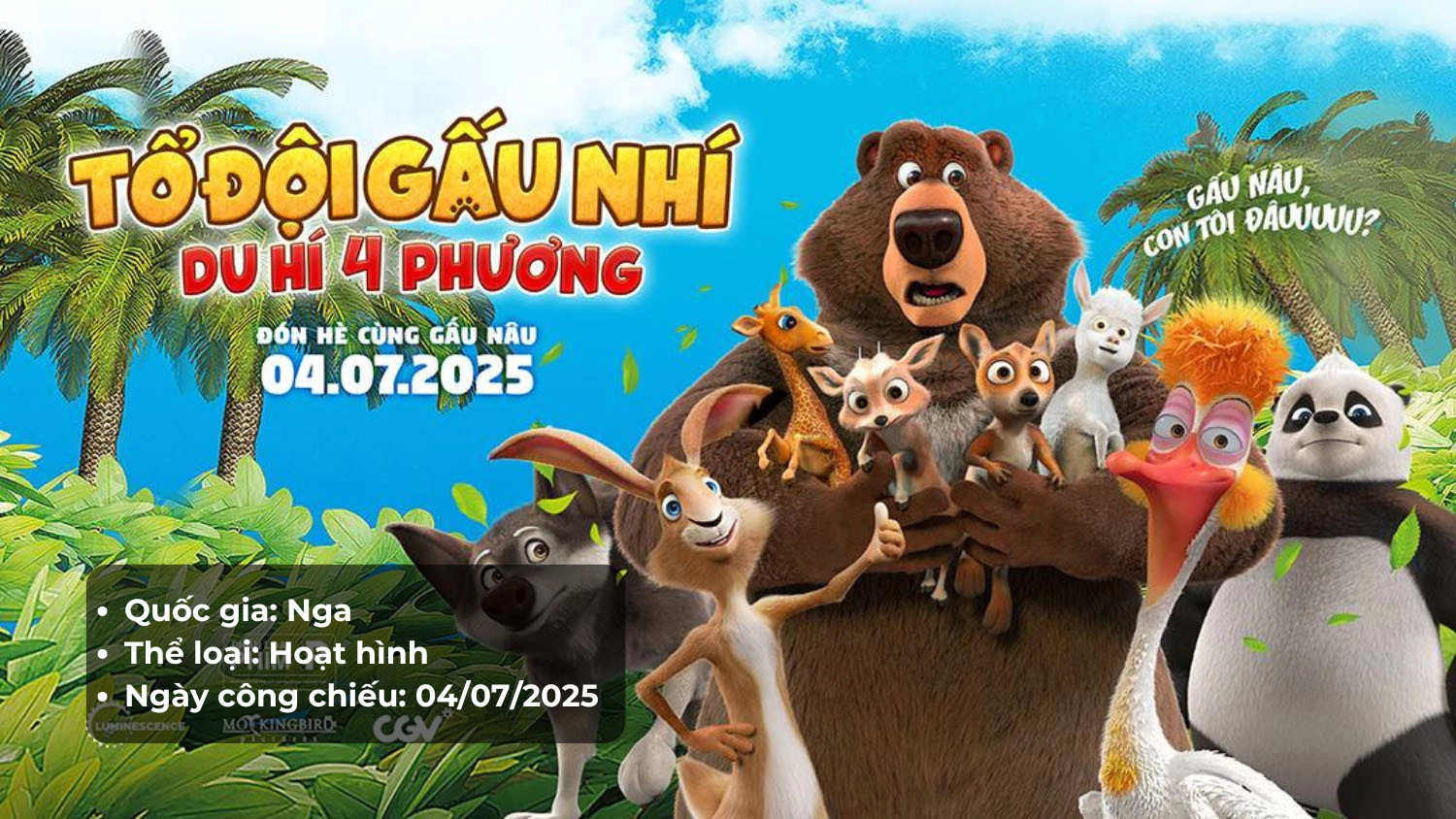 Tổ Đội Gấu Nhí: Du Hí 4 Phương