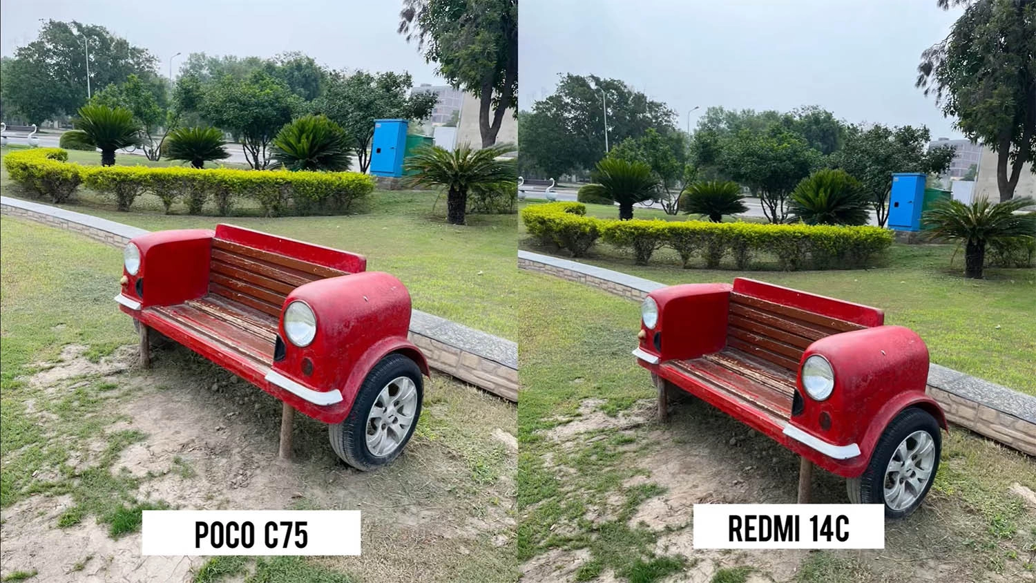 ảnh chụp của POCO C75 so với REDMI 14C 1