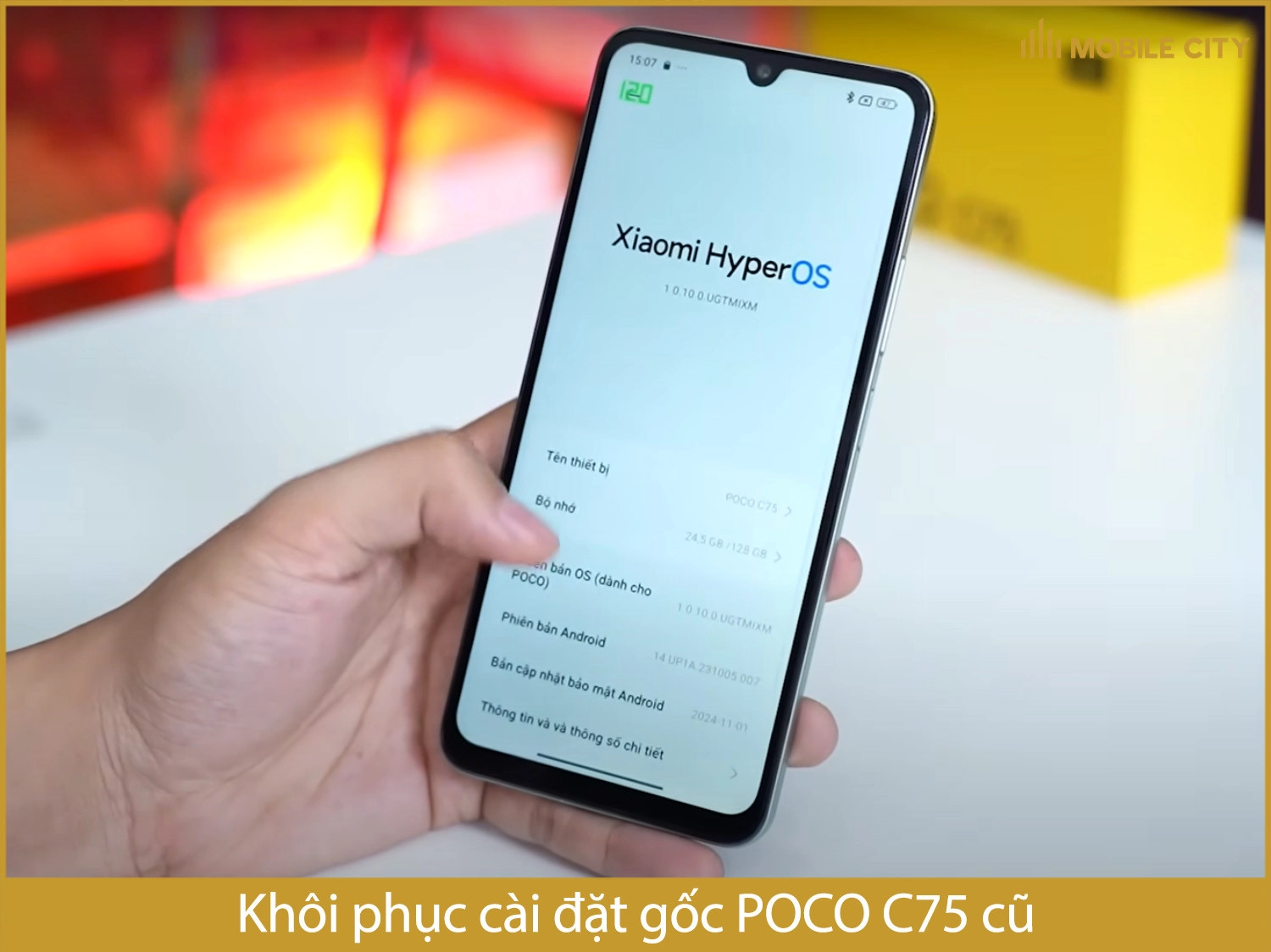 Khôi phục cài đặt gốc