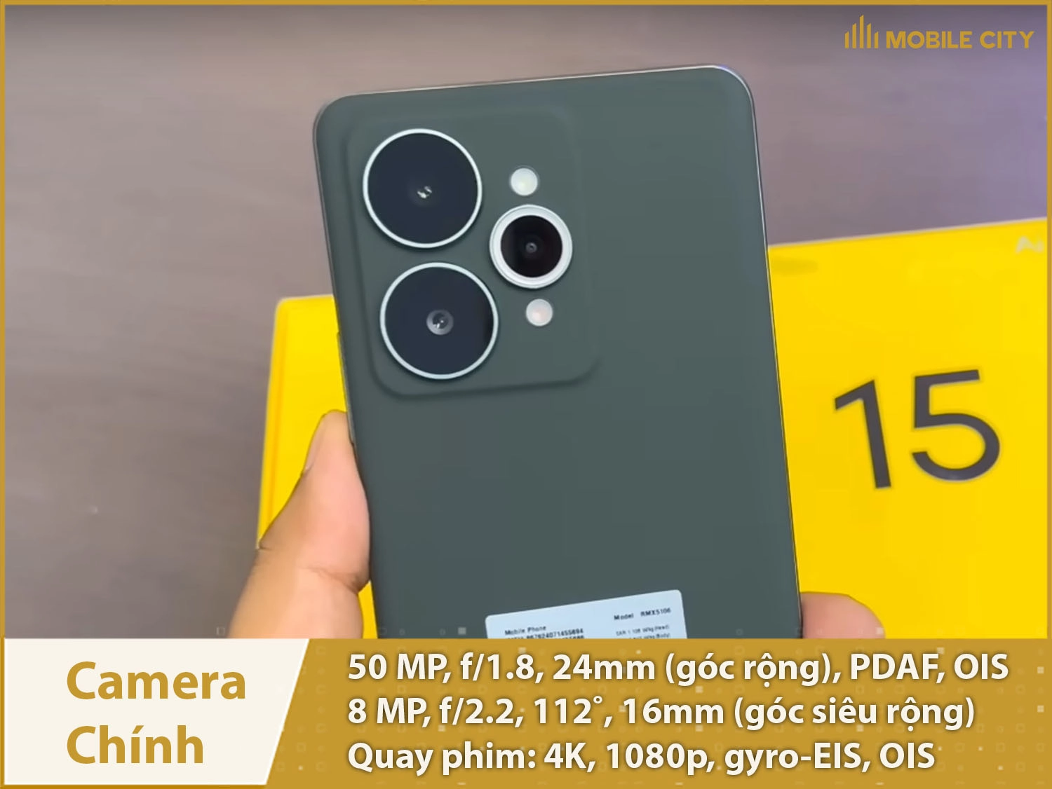 Camera kép 50MP; Quay phim 4K