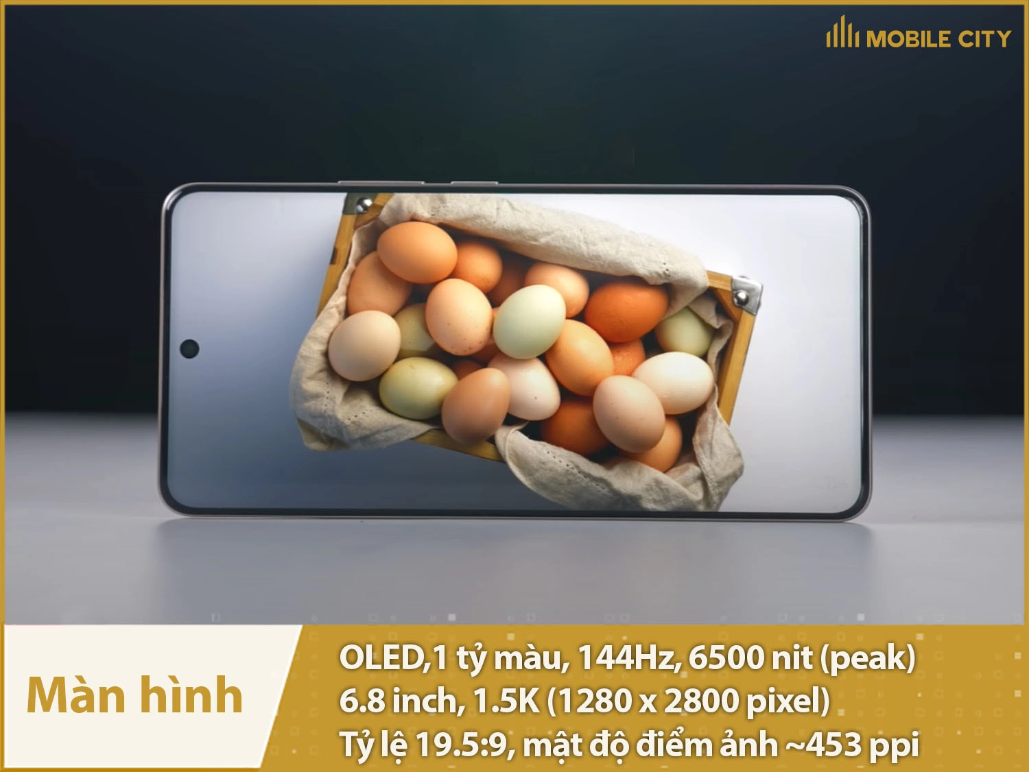 Màn OLED 144Hz 1.5K xuất sắc