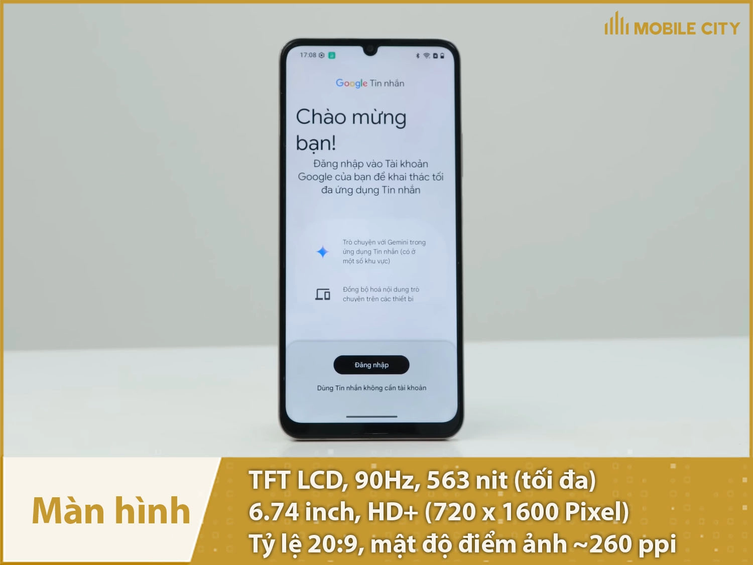 Màn hình TFT LCD 90Hz mượt, kích thước lớn