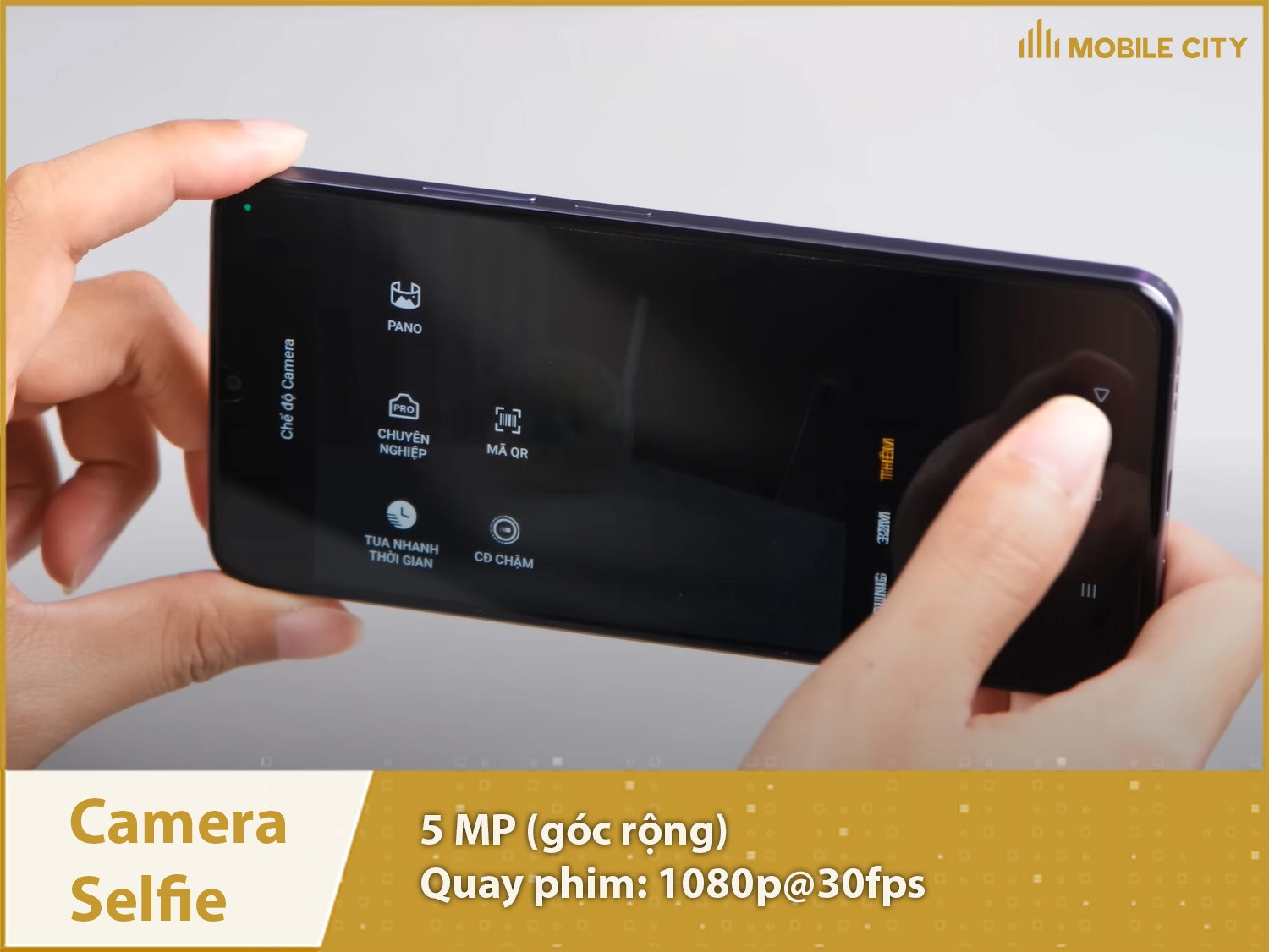 Camera selfie 5MP sắc nét