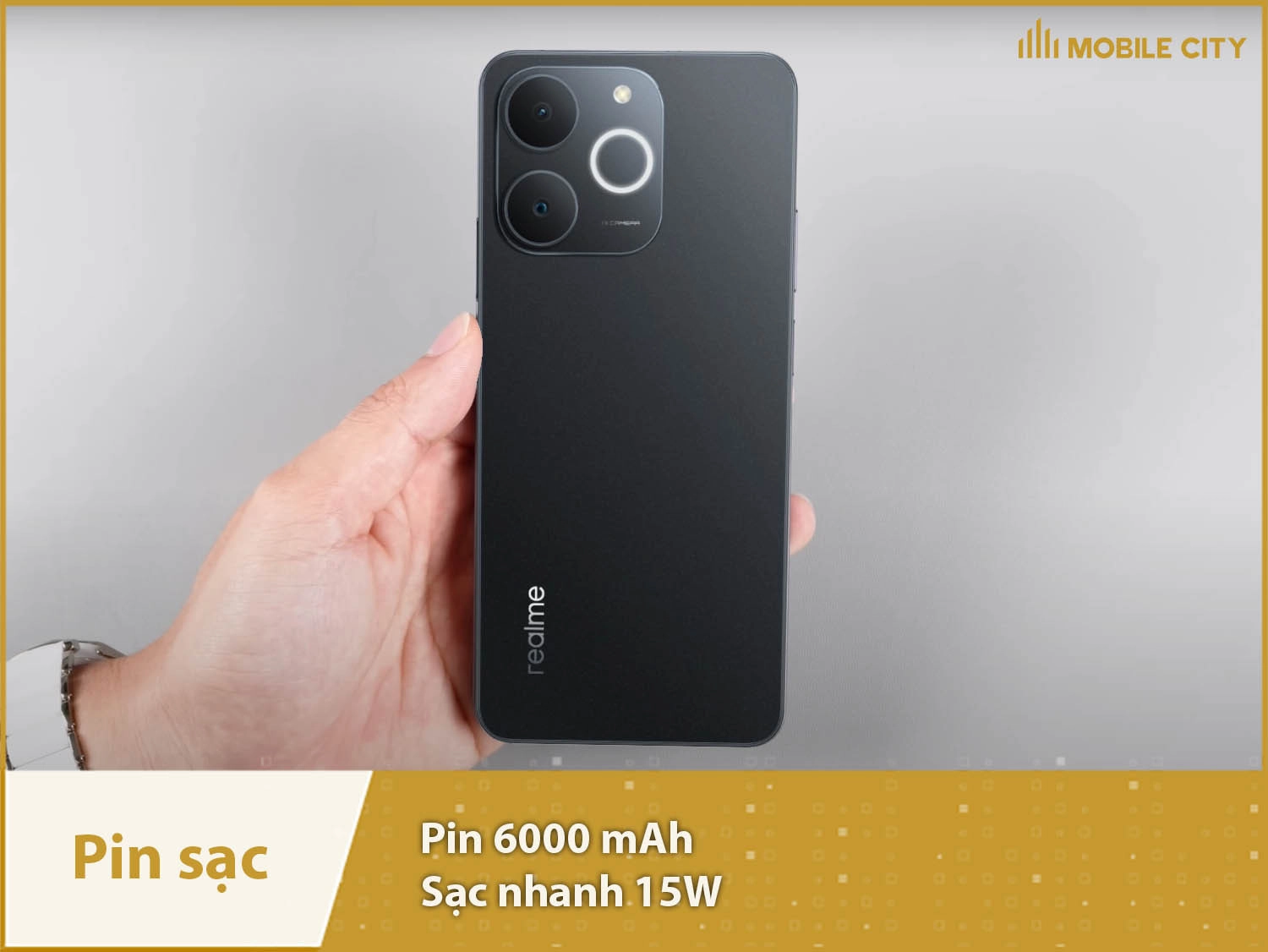 Pin khủng 6000mAh & có sạc nhanh 15W