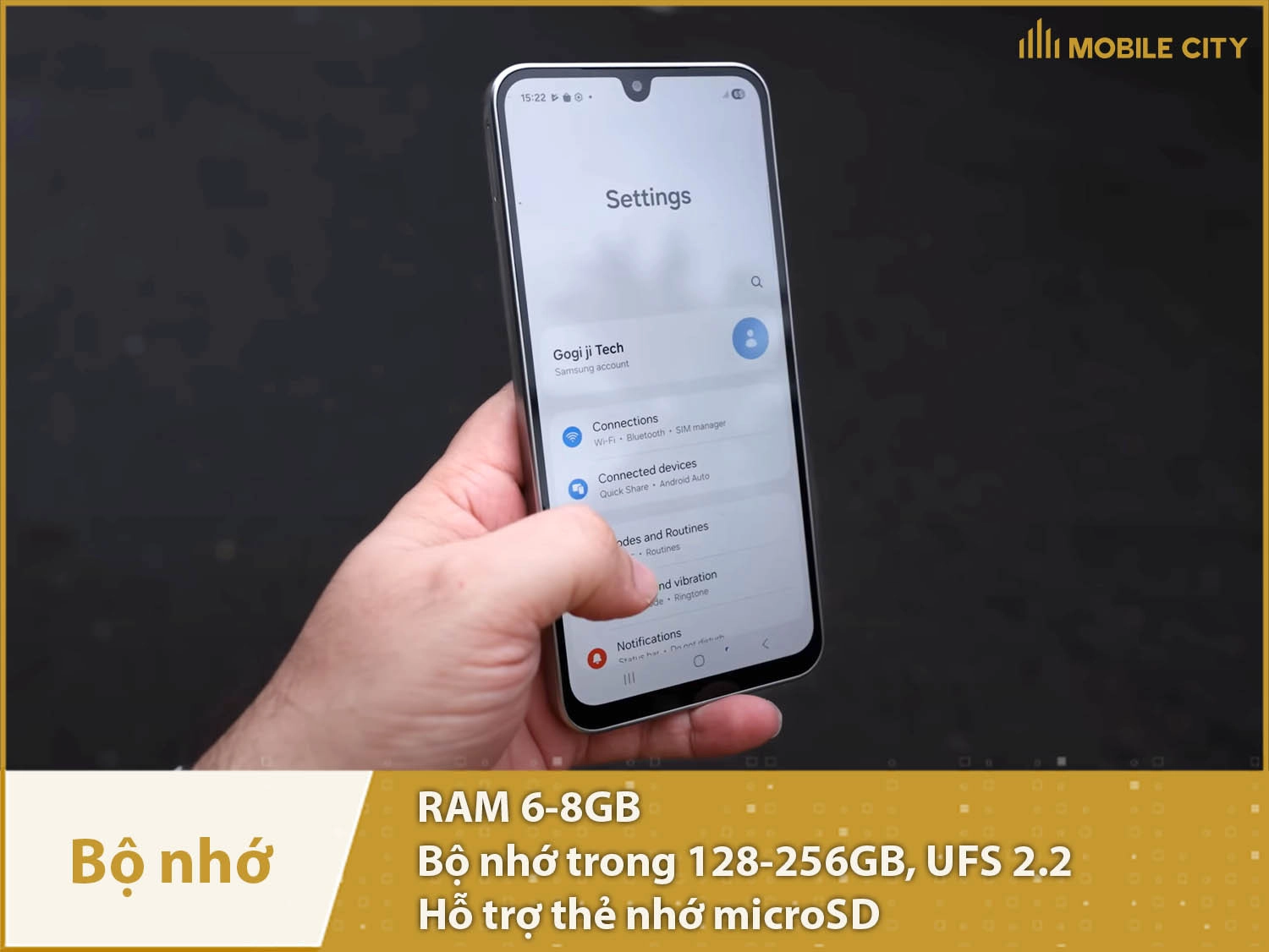 Samsung Galaxy M36 có RAM 6-8GB & Bộ nhớ trong 128-256GB