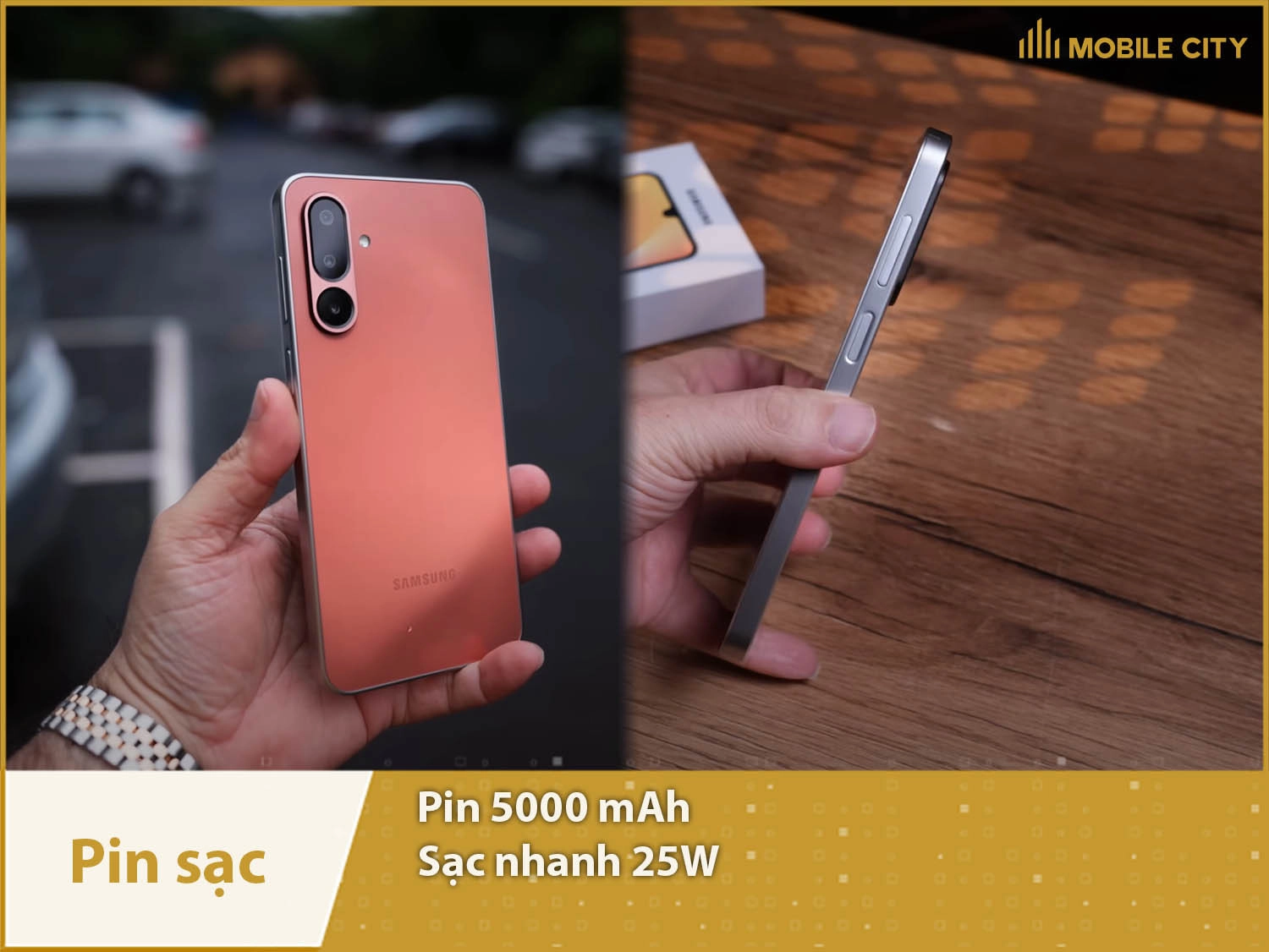 Pin 5000mAh sử dụng siêu lâu & Sạc nhanh 25W