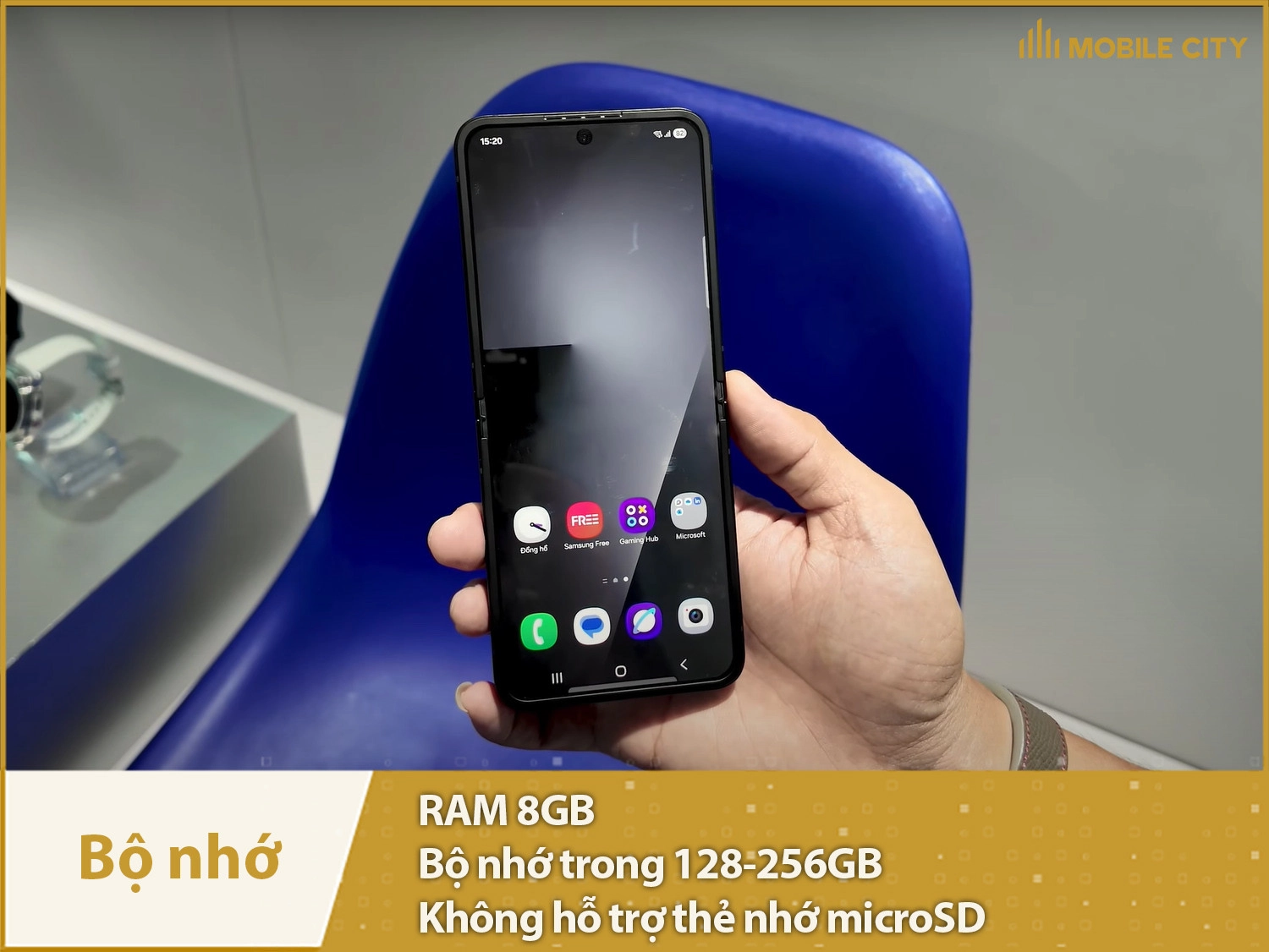 Samsung Z Flip 7 FE có RAM 8GB & Bộ nhớ 128-256GB