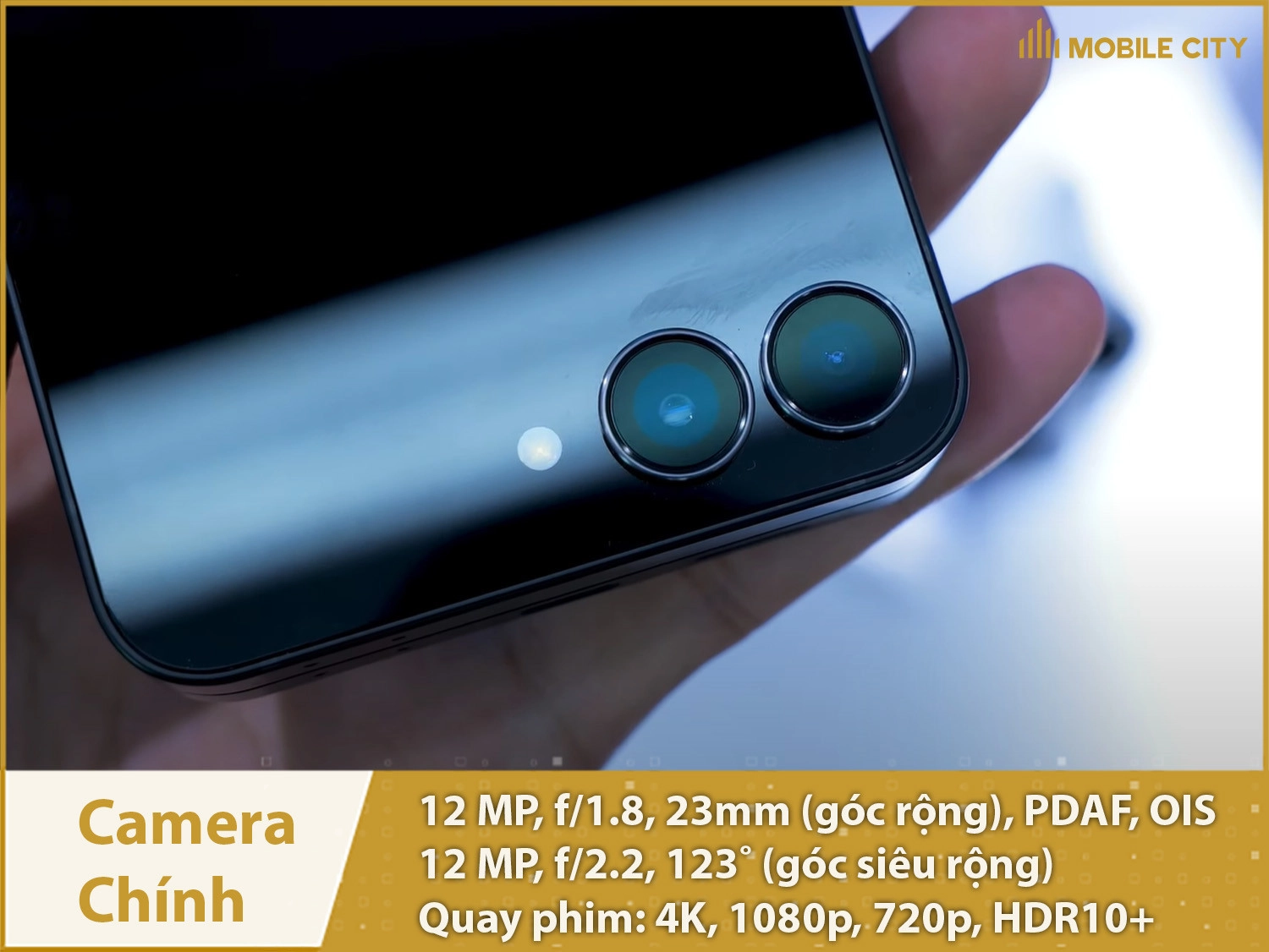 Camera chính 50MP & Quay phim 4K