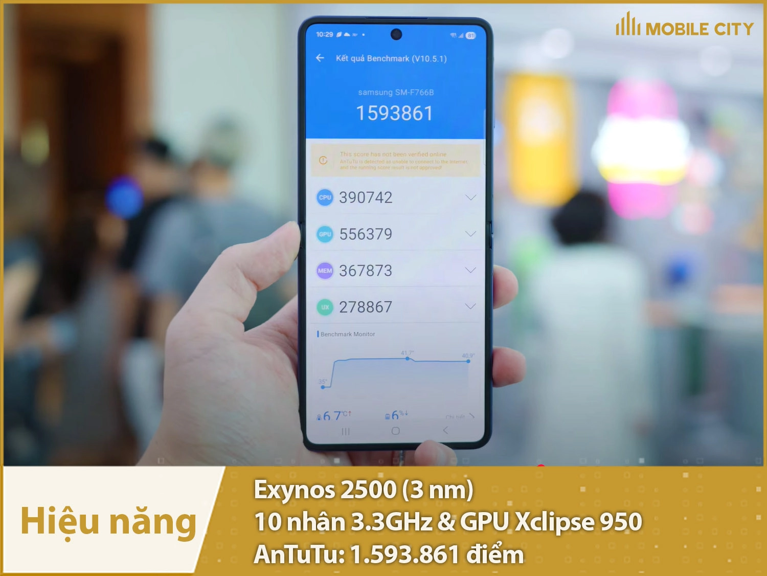 Hiệu năng mạnh mẽ với 1.593.861 điểm AnTuTu