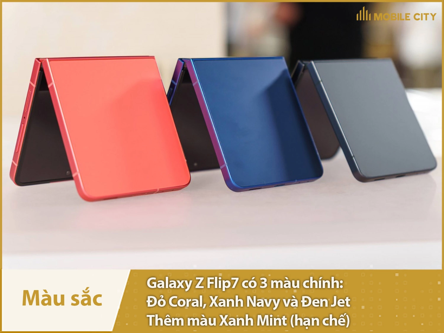 Samsung Z Flip 7 có tất cả 4 màu sắc