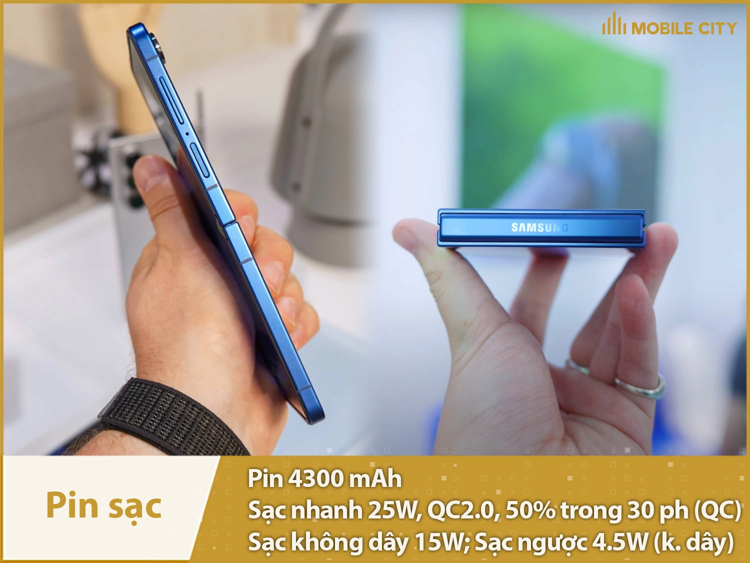 Pin 4300mAh & Sạc nhanh 25W