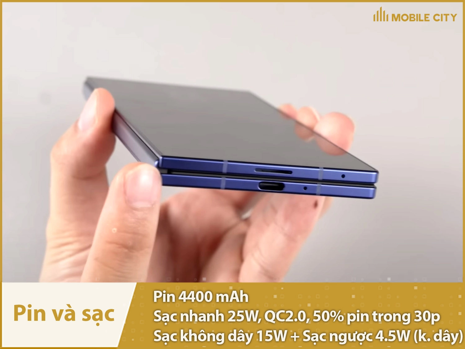 Pin 4400mAh đủ dùng & Sạc nhanh 25W