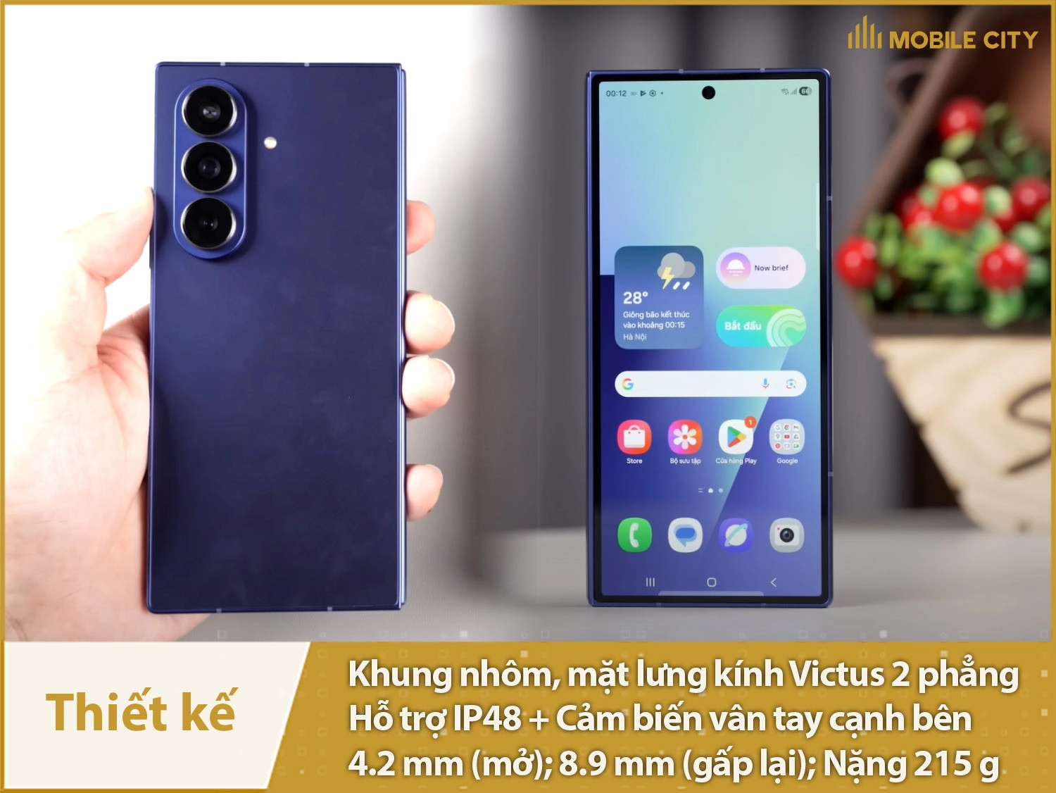 Thiết kế tinh xảo mỏng 4.2mm, hỗ trợ IP48 cao cấp