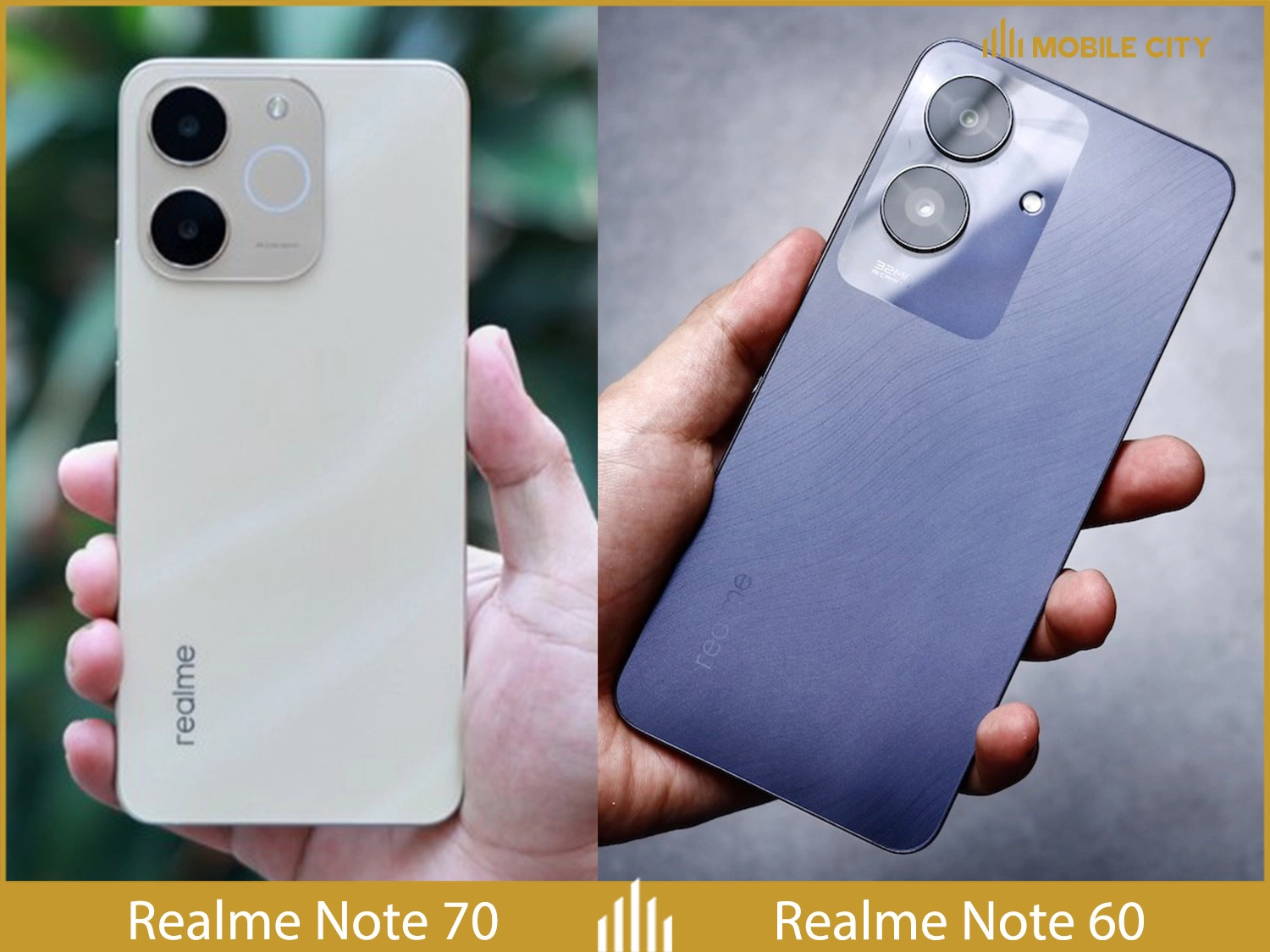 Realme Note 70 có thiết kế bóng bẩy