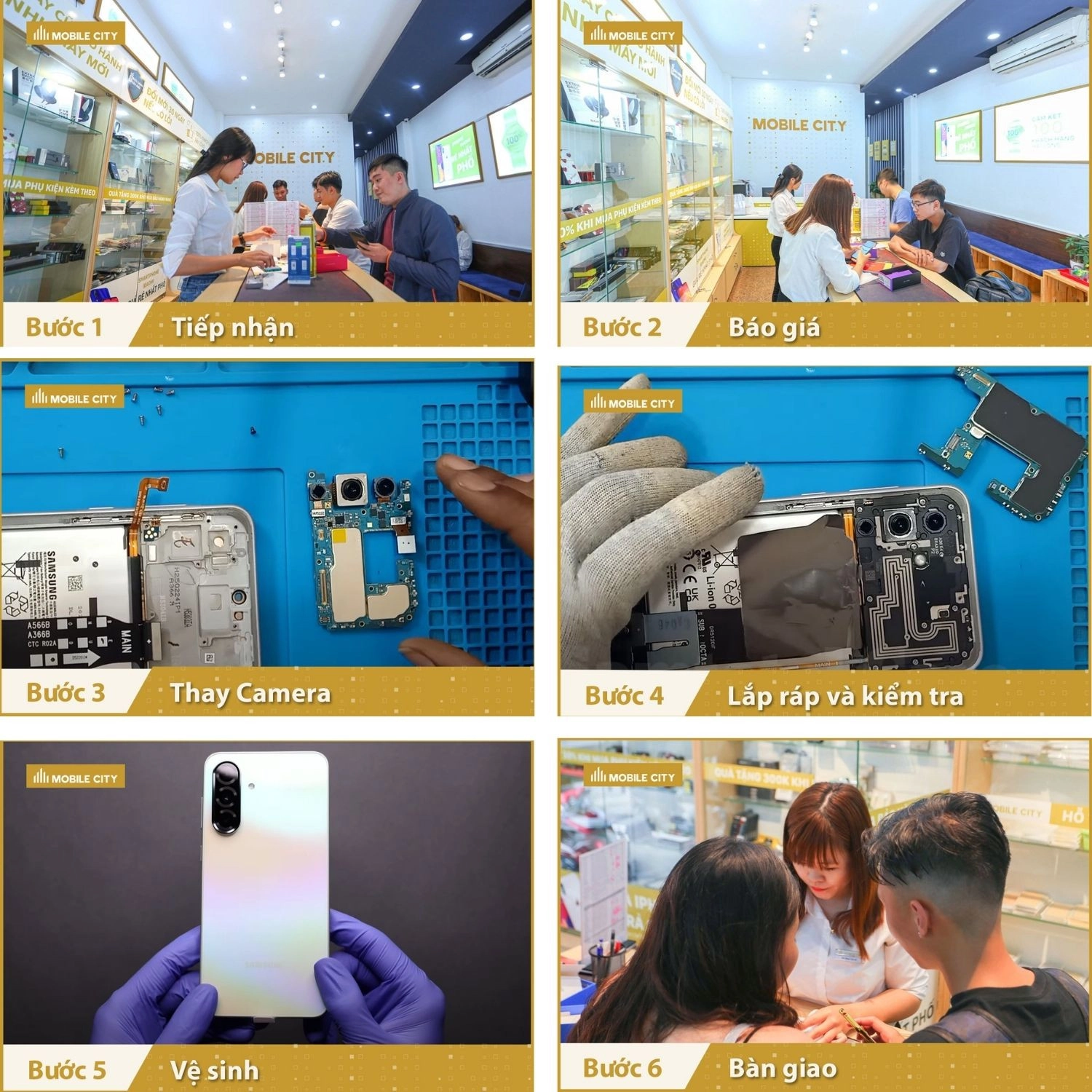 Thay Camera Samsung Galaxy A36, Quy trình thay Camera Samsung Galaxy A36 chuẩn xác nhất