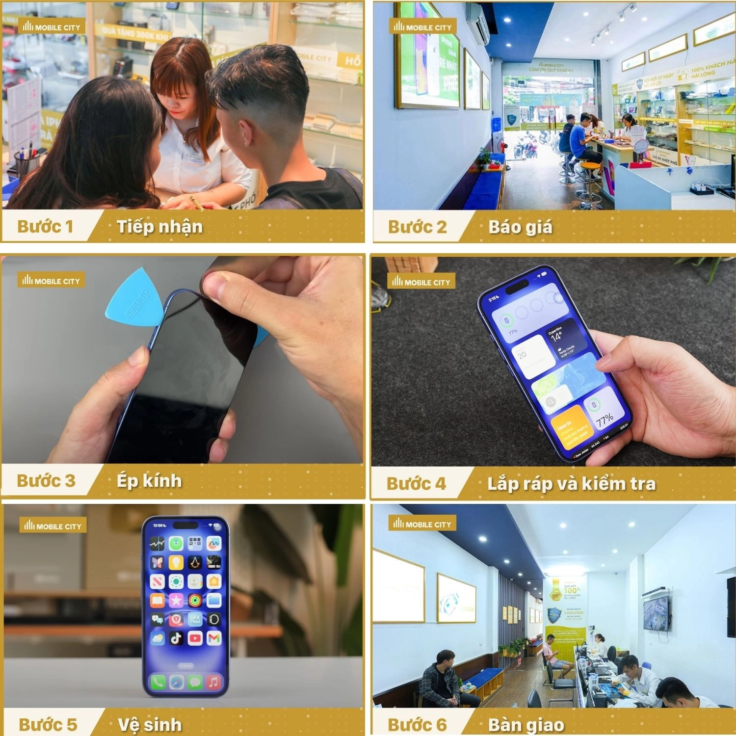 Ép kính iPhone 17, quy trình ép kính chuẩn xác nhất