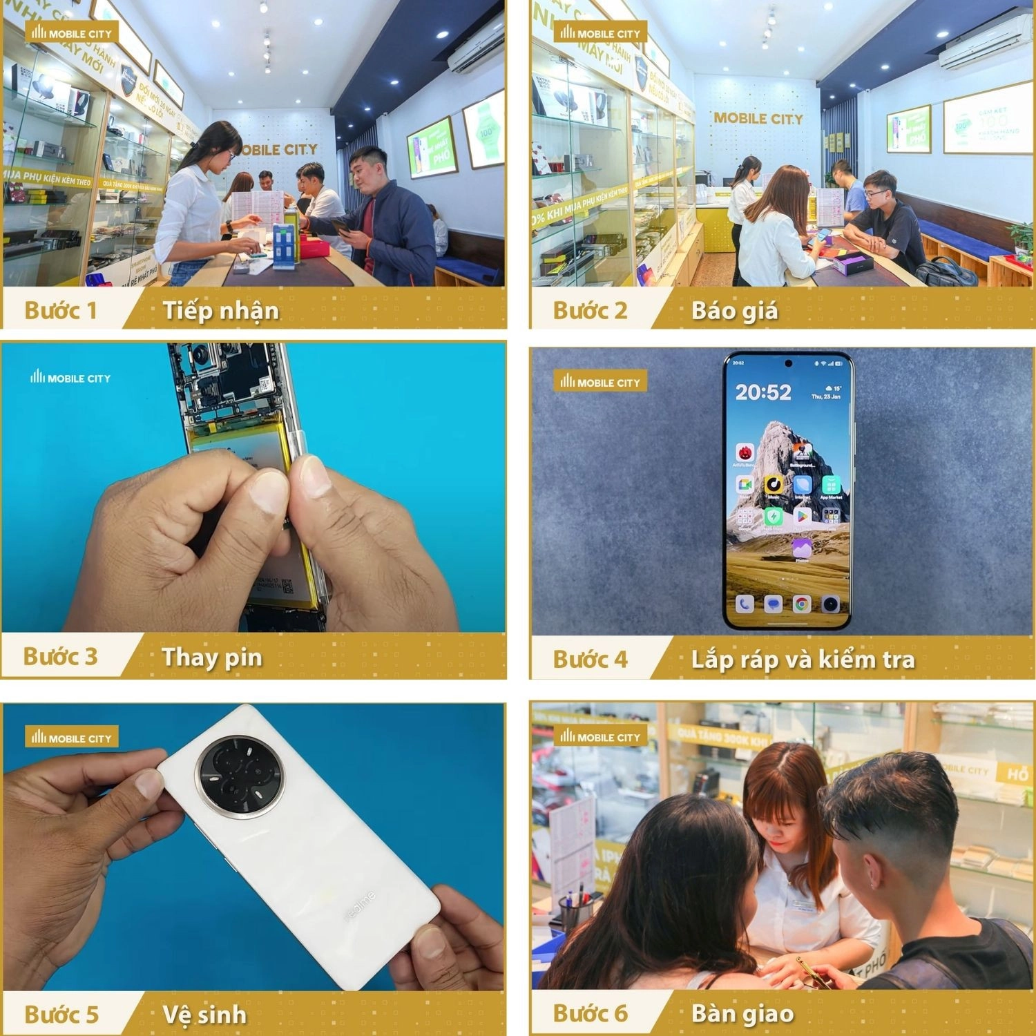 thay Pin Realme 14 Pro Plus, Quy trình thay Pin Realme 14 Pro Plus chuẩn xác nhất