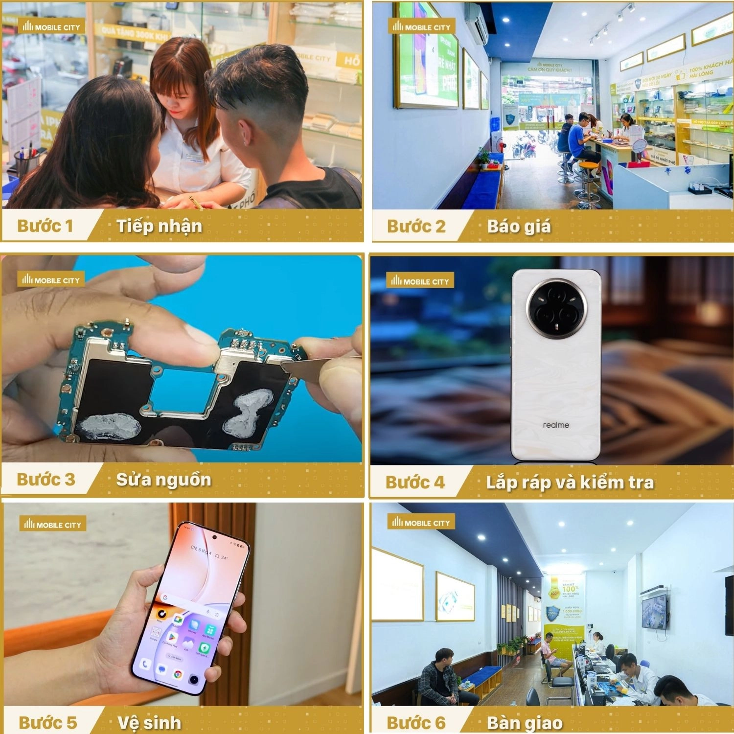 Sửa nguồn Realme 14 Pro Plus, quy trình