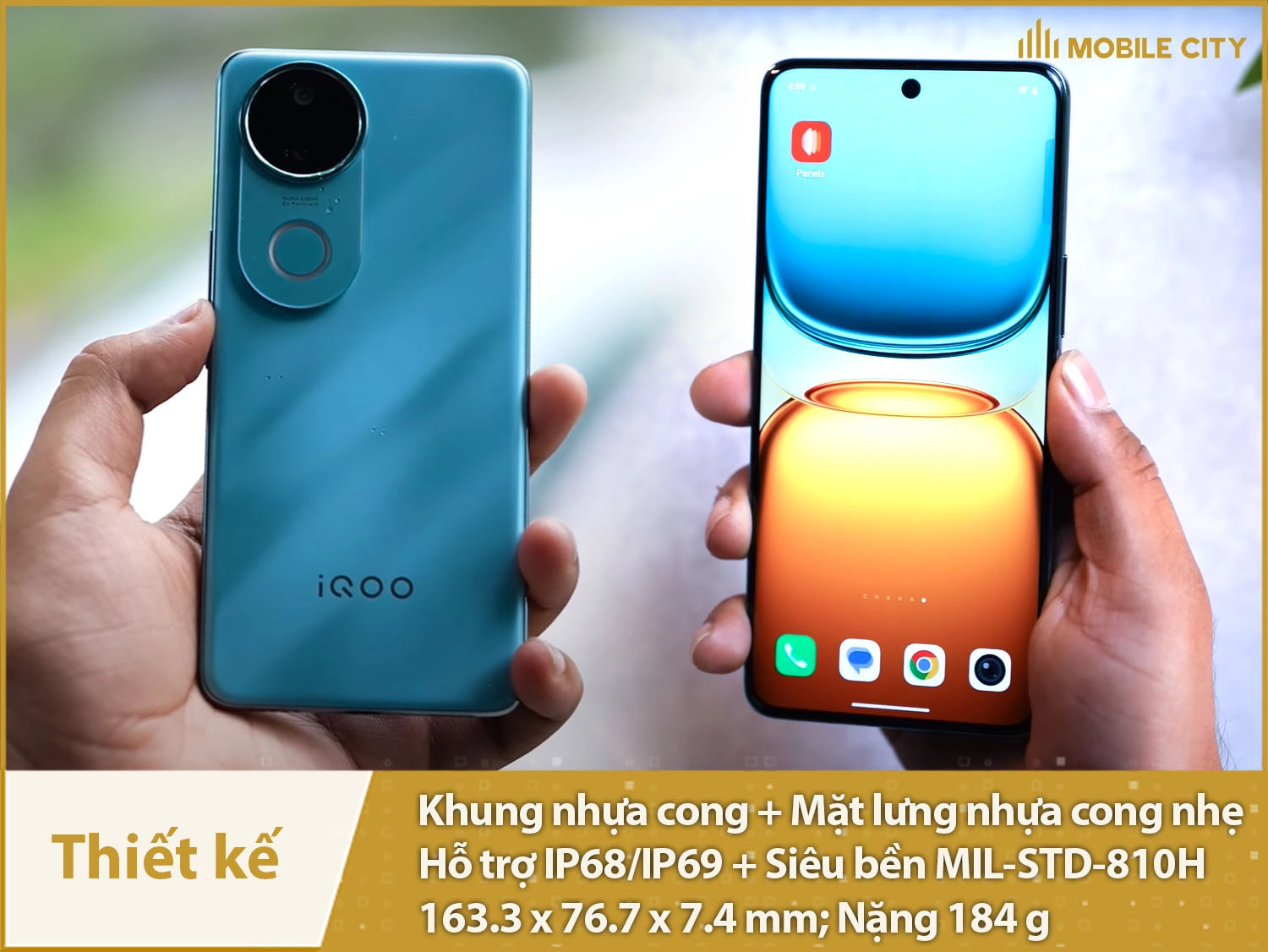 Thiết kế màn hình cong 4 cạnh, cao cấp, siêu bền có IP68/IP69