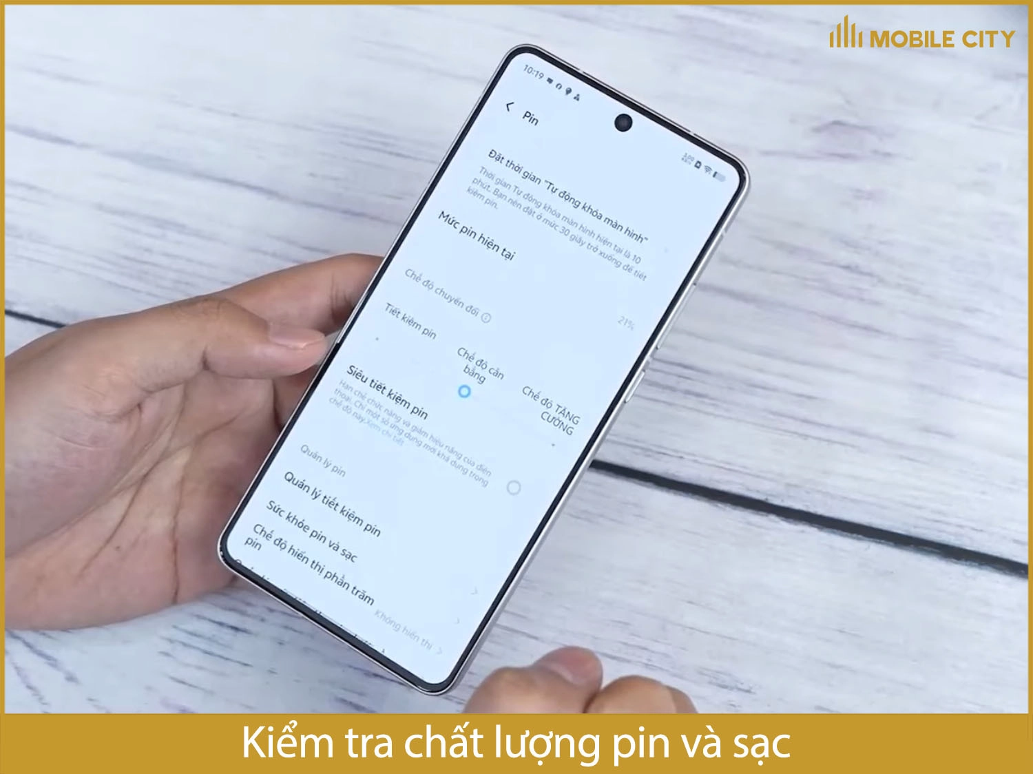 Kiểm tra chất lượng pin và khả năng sạc