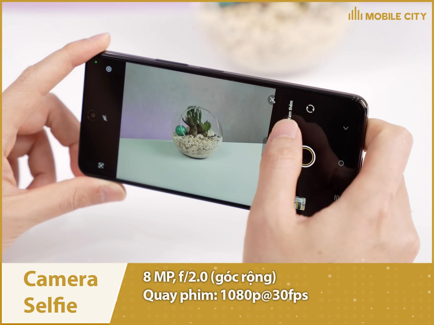 Camera selfie 8MP & Quay video 1080p
