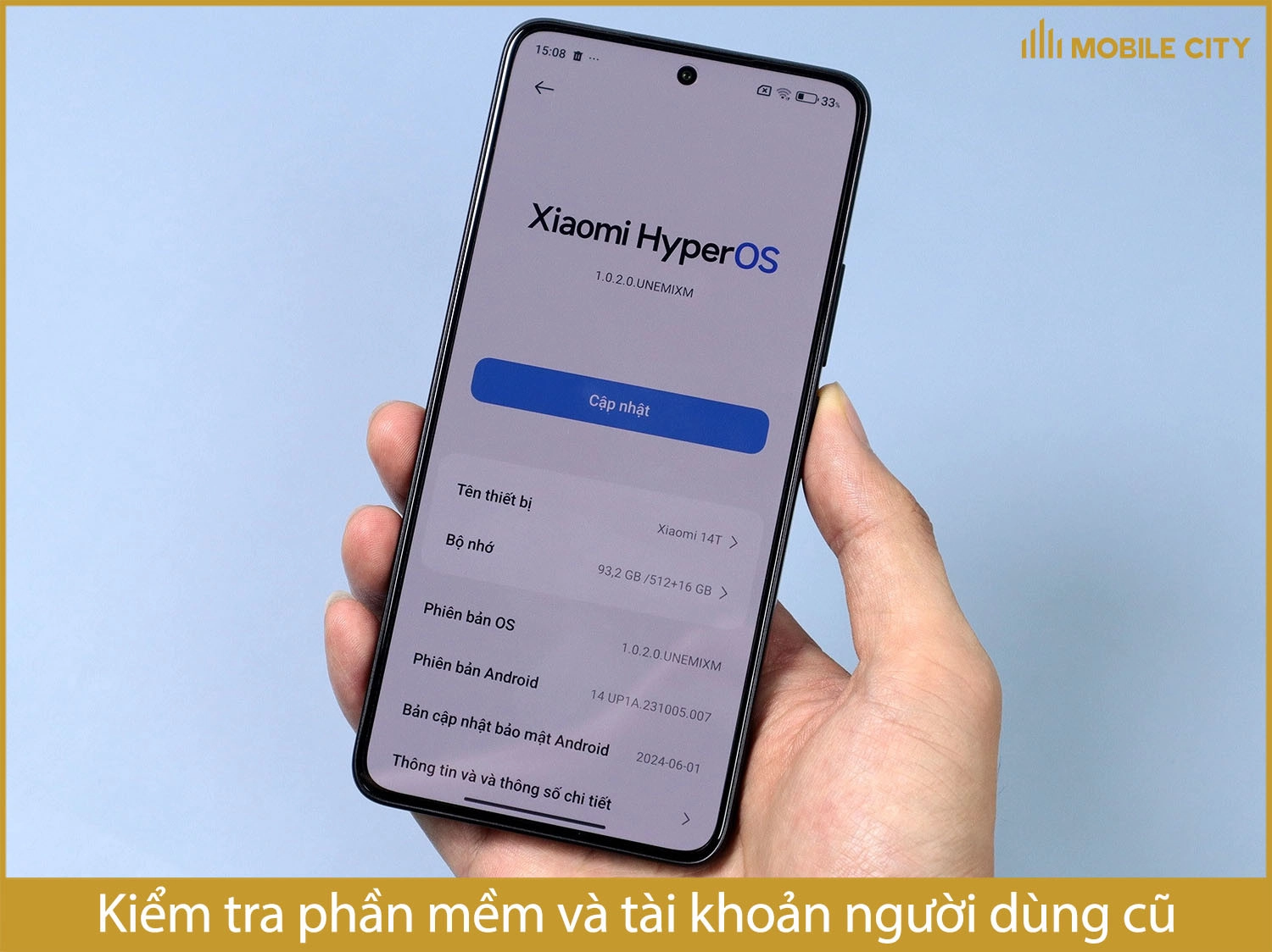 Kiểm tra phần mềm và tài khoản người dùng cũ