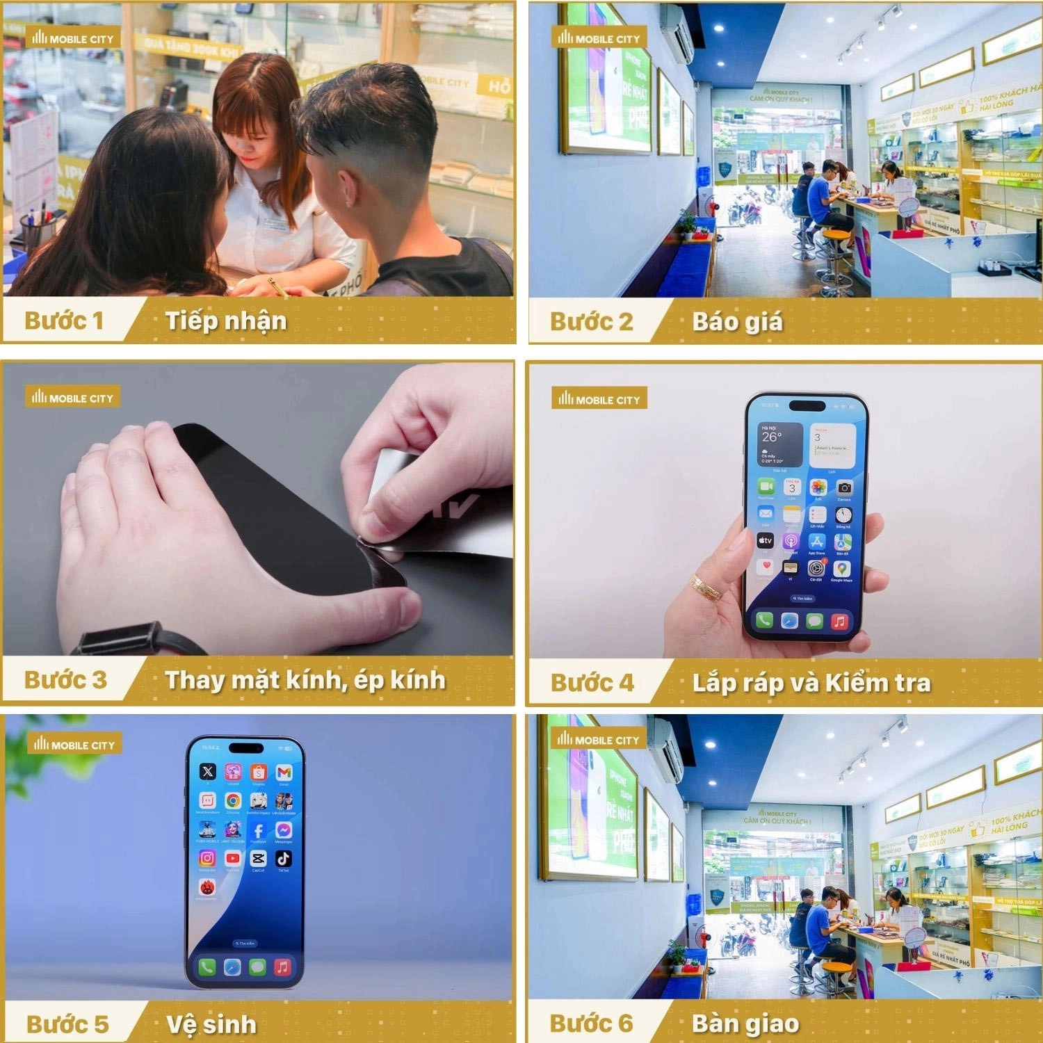 Ép kính iPhone 17 Pro, quy trình ép kính chuẩn xác nhất