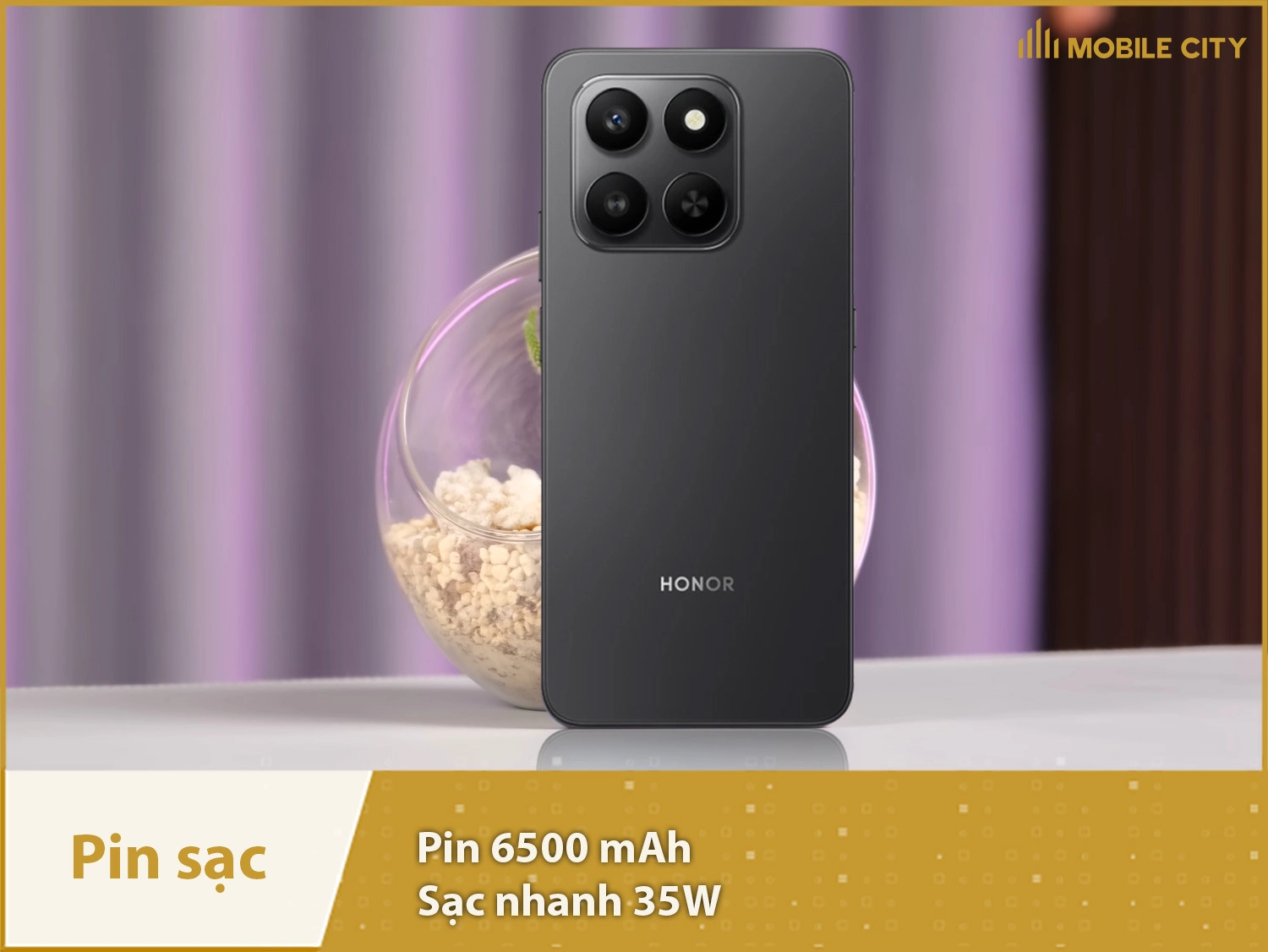 Pin khủng 6500mAh & Sạc nhanh 35W
