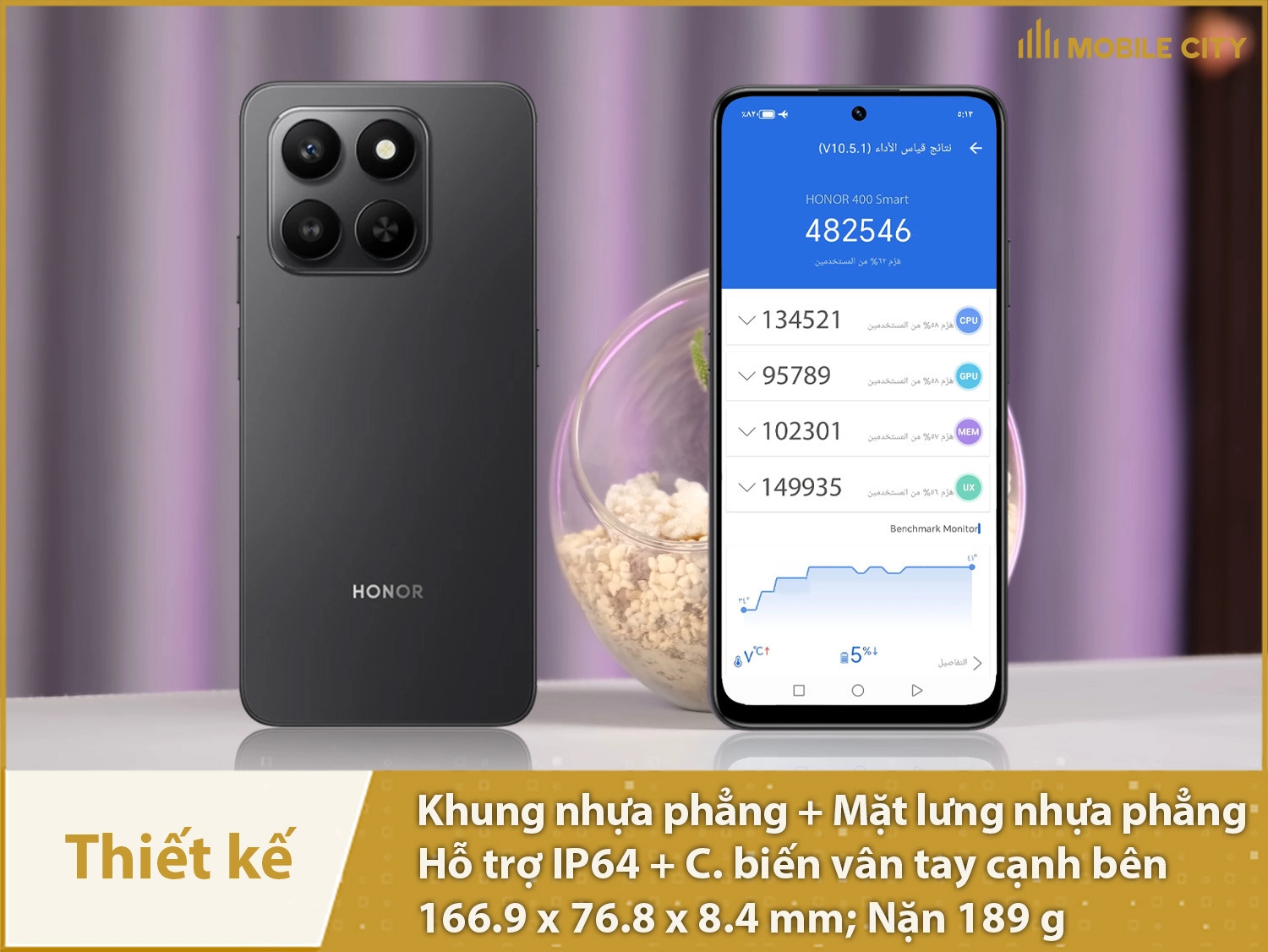 Thiết kế vuông vức, có IP64, màu đen thanh lịch