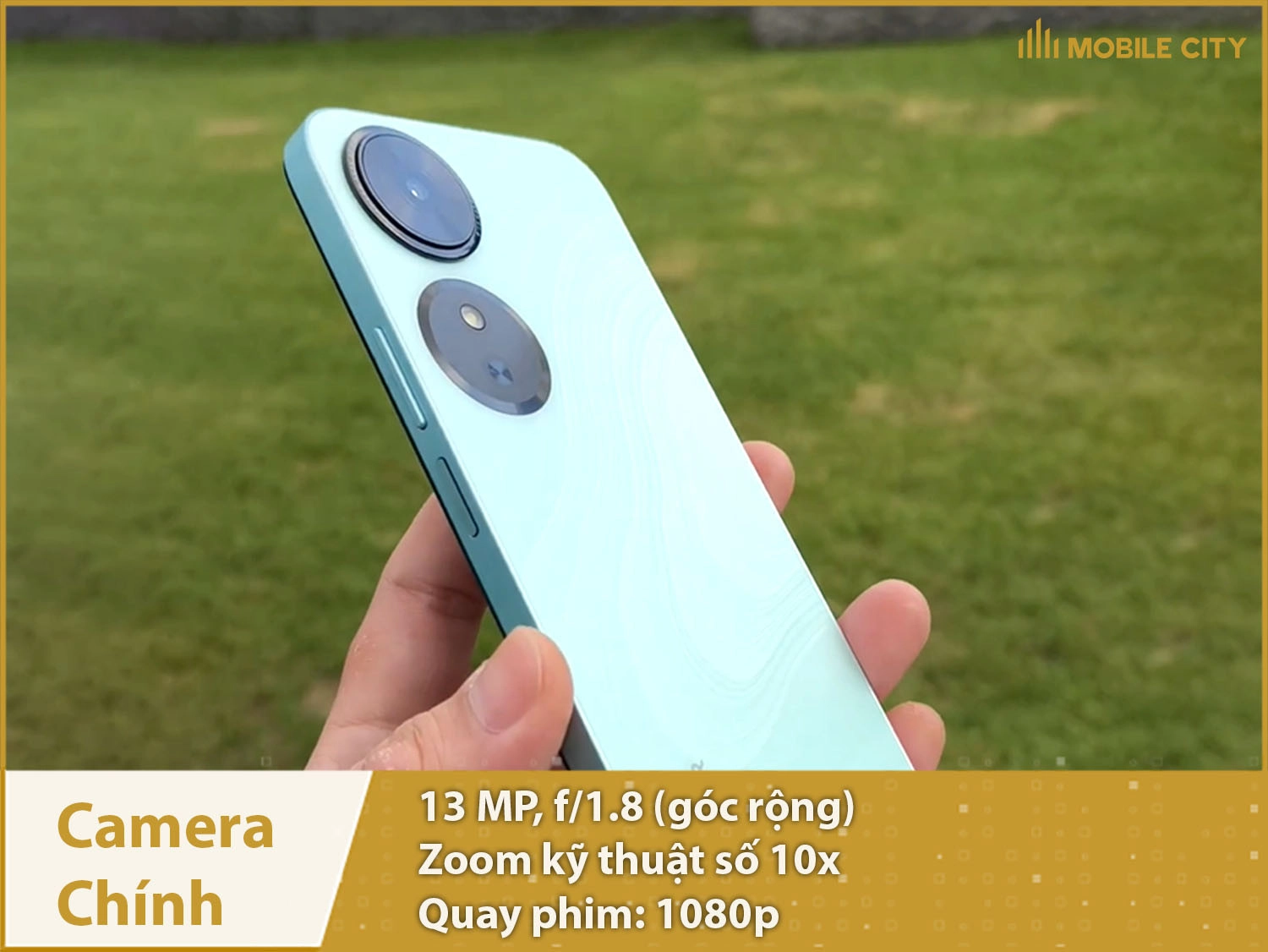 Camera 13MP & Quay video Full HD sắc nét