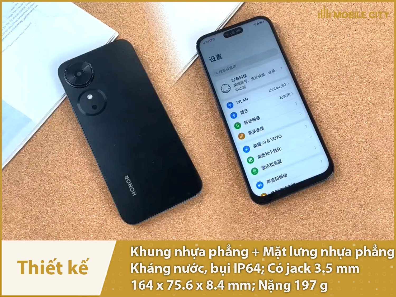 Thiết kế vuông vức tinh tế, có IP64