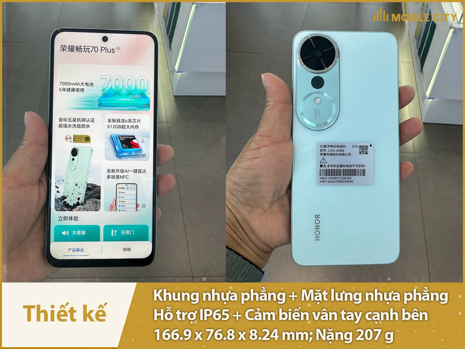 Thiết kế vuông vức, thanh lịch