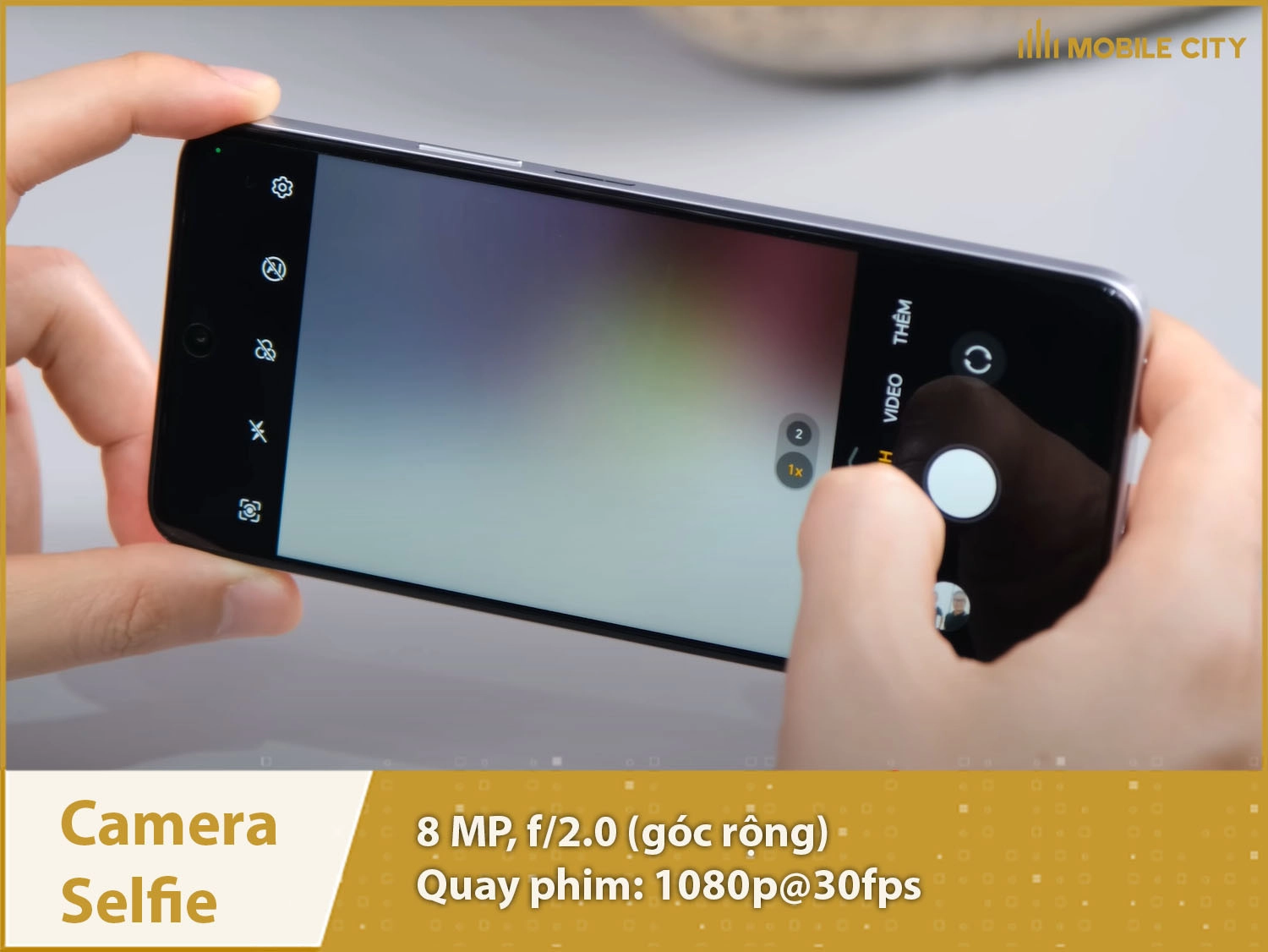 Camera selfie 8MP & Quay phim 1080p