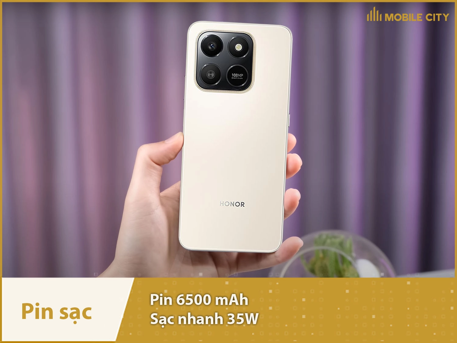 Pin khủng 6500mAh & Sạc nhanh 35W