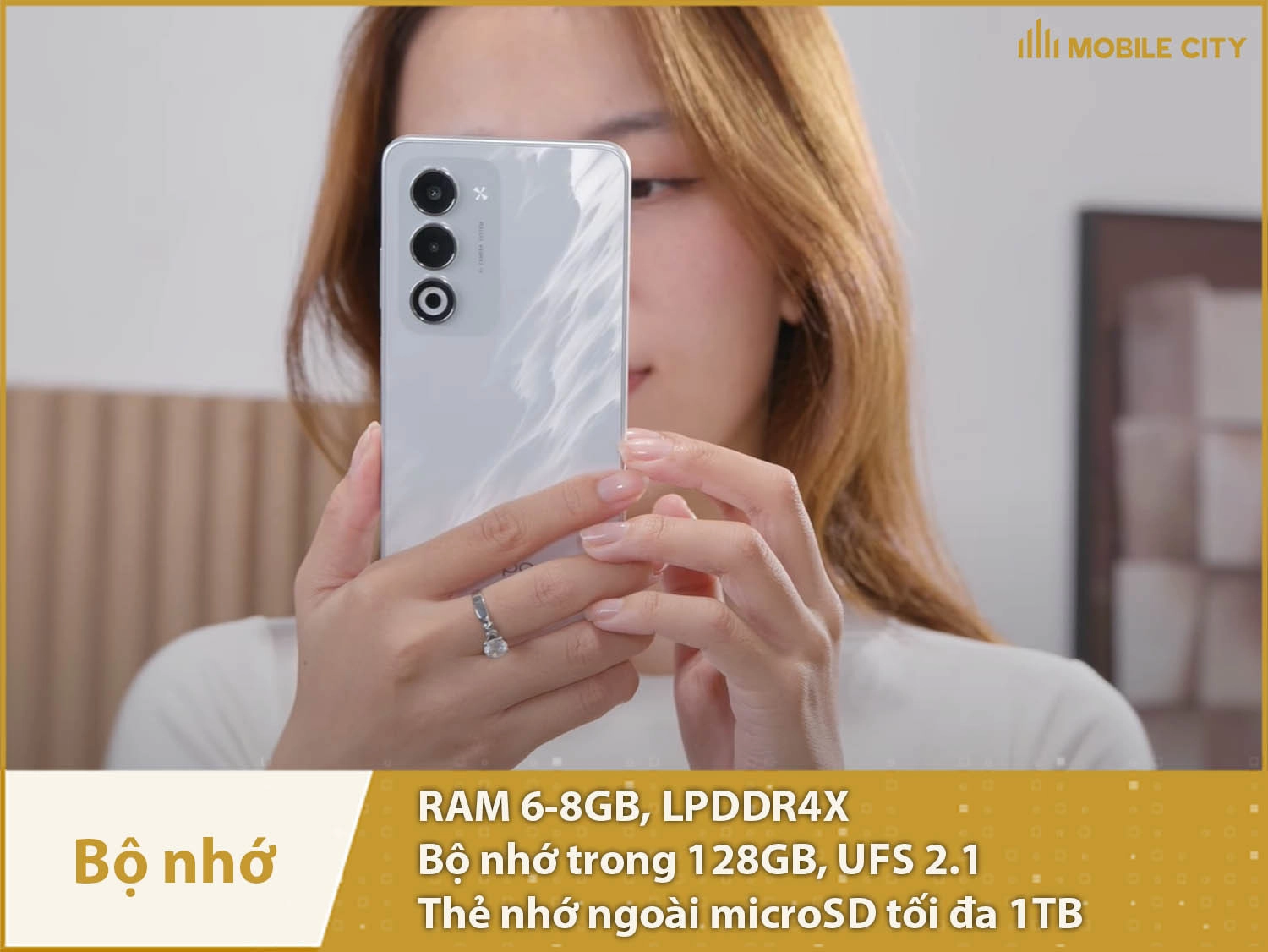OPPO A5 có RAM 6-8GB & Bộ nhớ trong 128GB, tích hợp thẻ nhớ 1TB