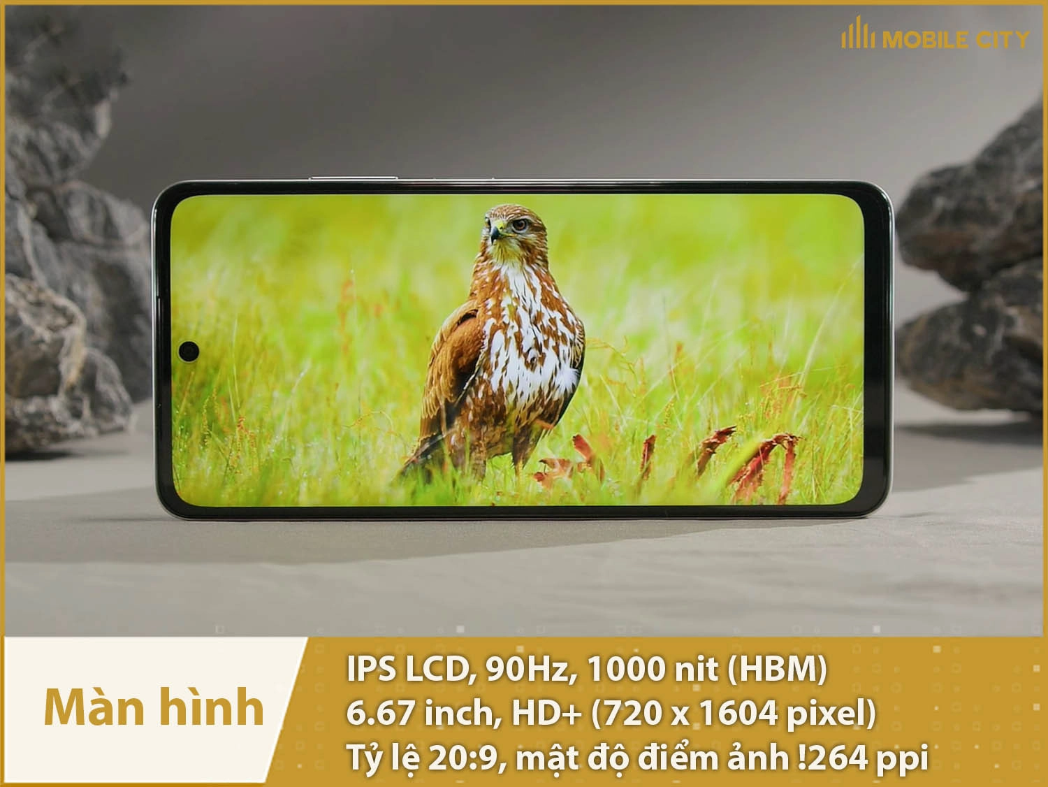 Màn hình 90Hz, sáng 1000nit