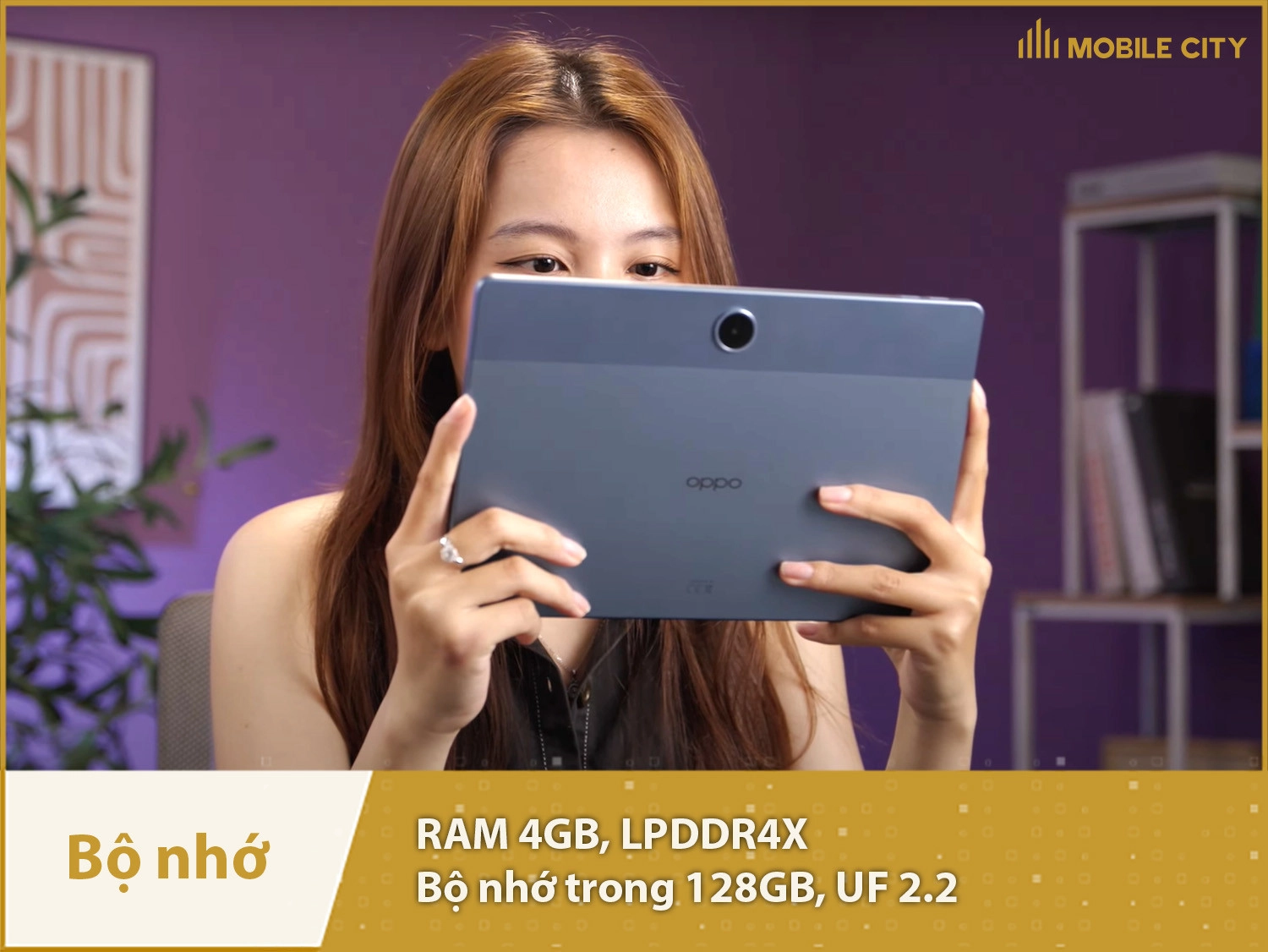 OPPO Pad SE có RAM 4GB & Bộ nhớ trong 128GB