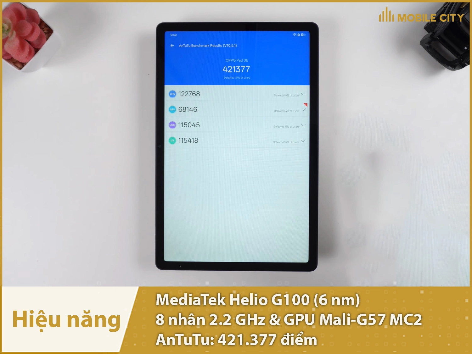 Hiệu năng mạnh mẽ với 421.377 điểm AnTuTu