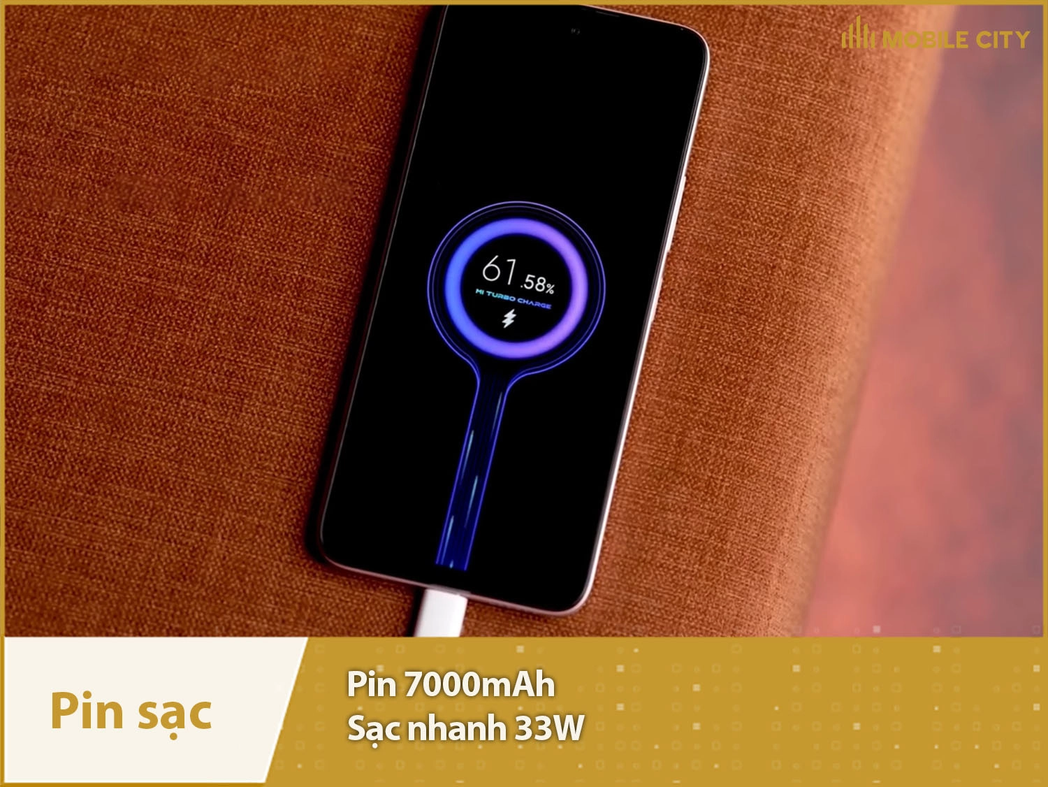 Pin khủng 7000mAh & sạc nhanh 33W