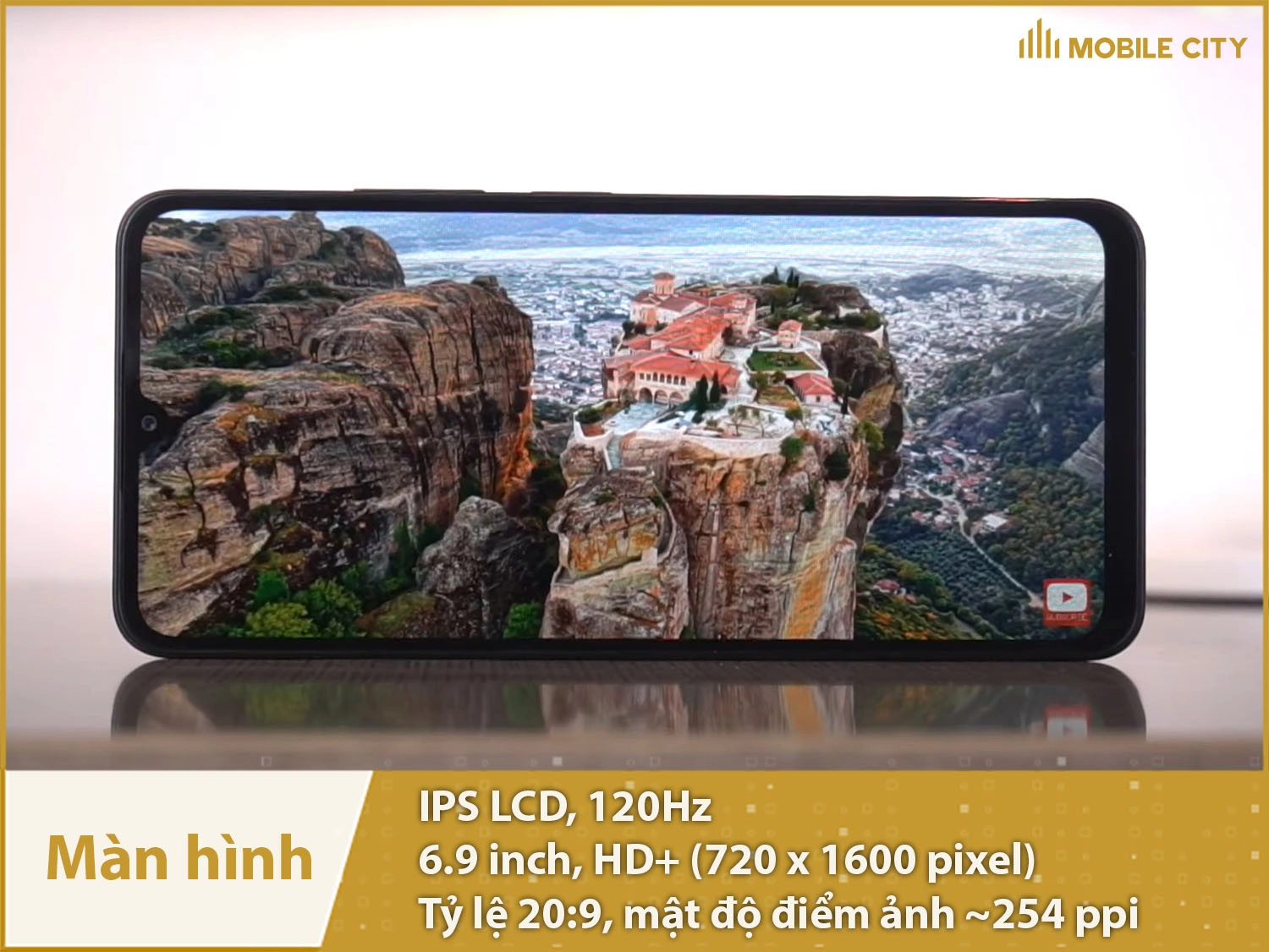 Màn hình 6,9 innh, LCD 120Hz hiển thị mượt mà và rộng rãi