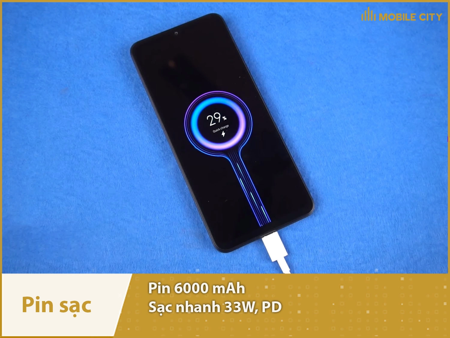 Pin khủng 6000mAh & Sạc nhanh 33W