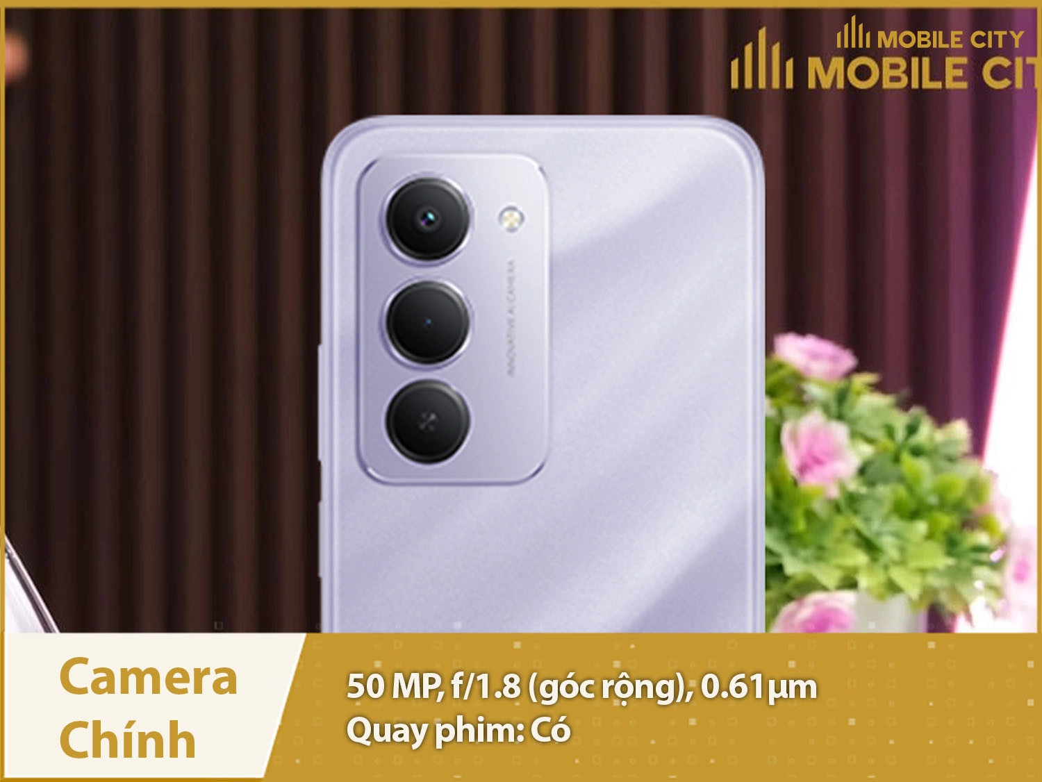 Camera chính 50MP sắc nét, ấn tượng