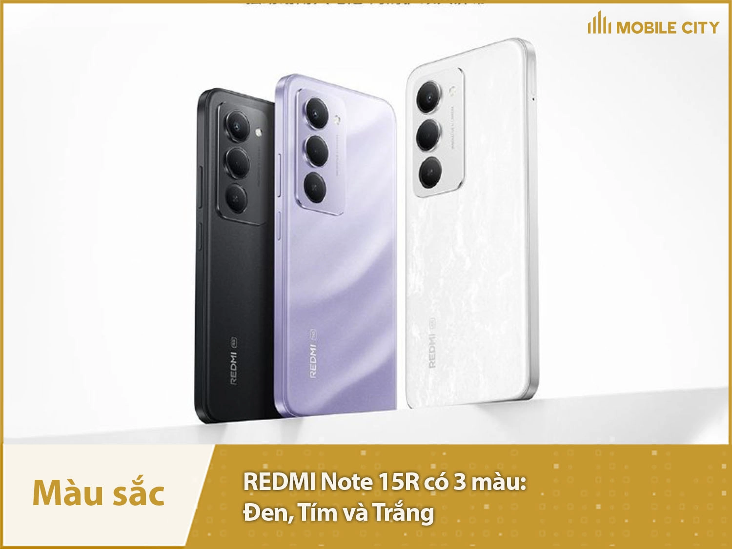 REDMI Note 15R có 3 màu sắc nổi bật