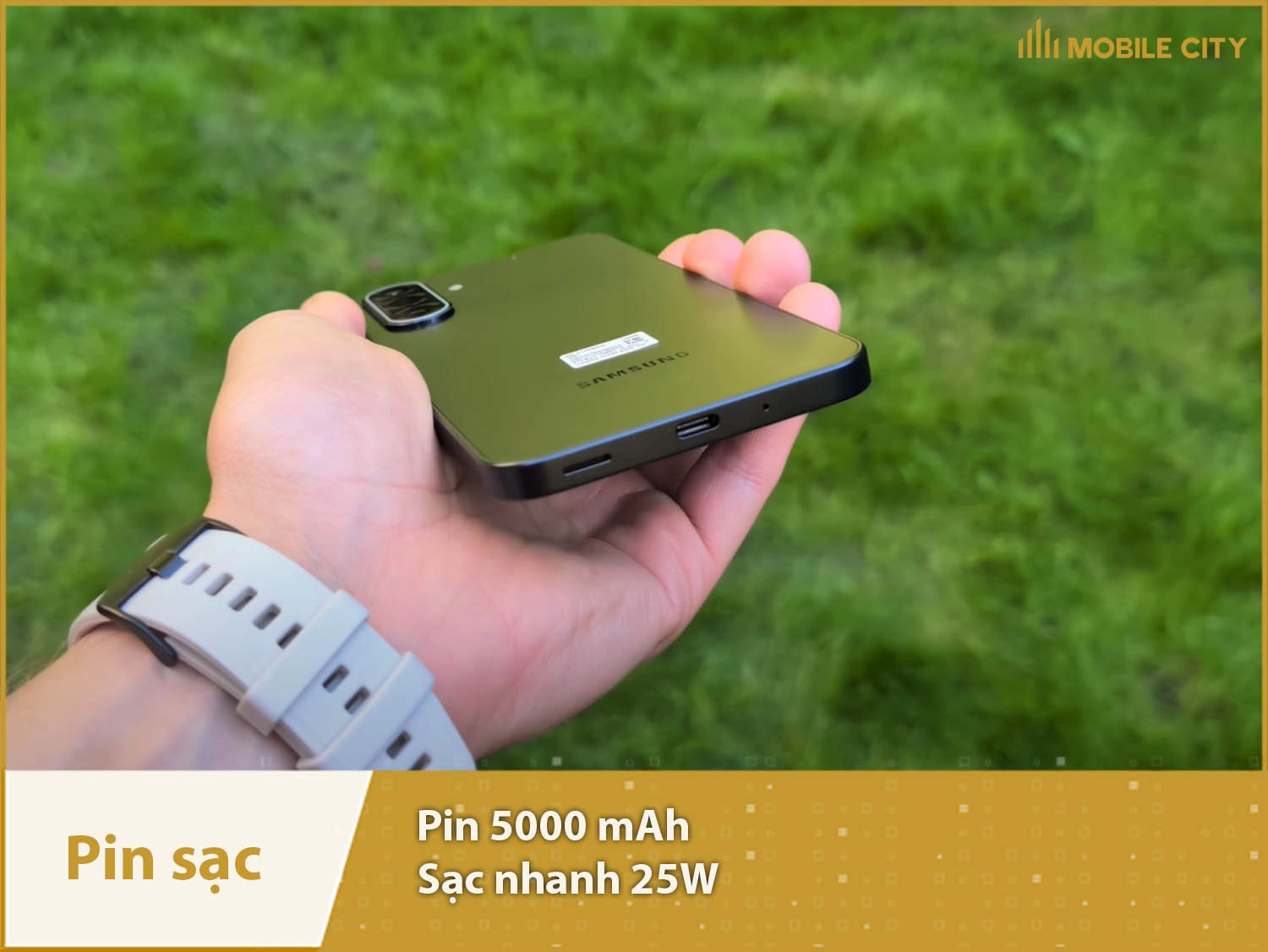 Pin 5000mAh đủ dùng & Sạc nhanh 25W
