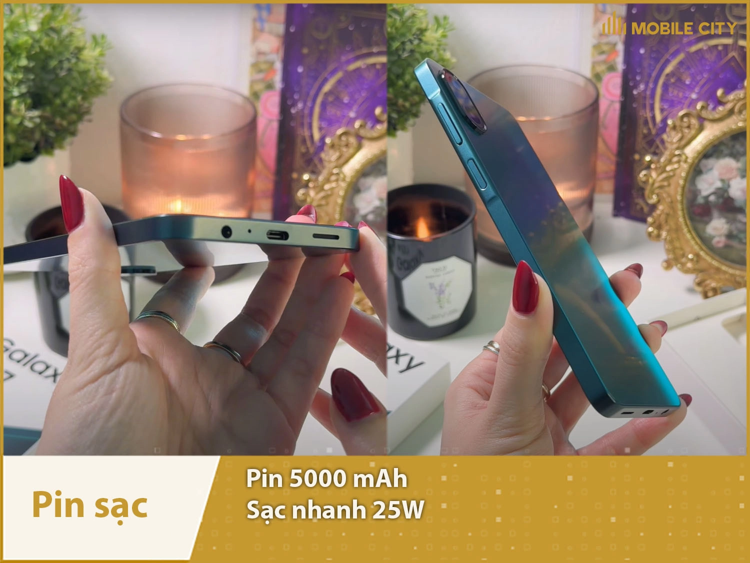 Thời lượng pin đủ dùng cả ngày & Sạc nhanh 15W