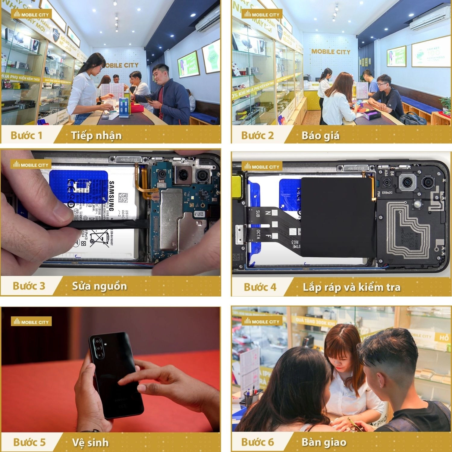 Sửa nguồn Samsung Galaxy A26, Quy trình thay nguồn Samsung Galaxy A26 chuẩn xác nhất
