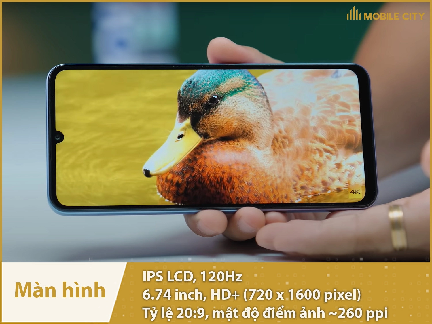 Màn hình IPS LCD 120Hz mượt mà
