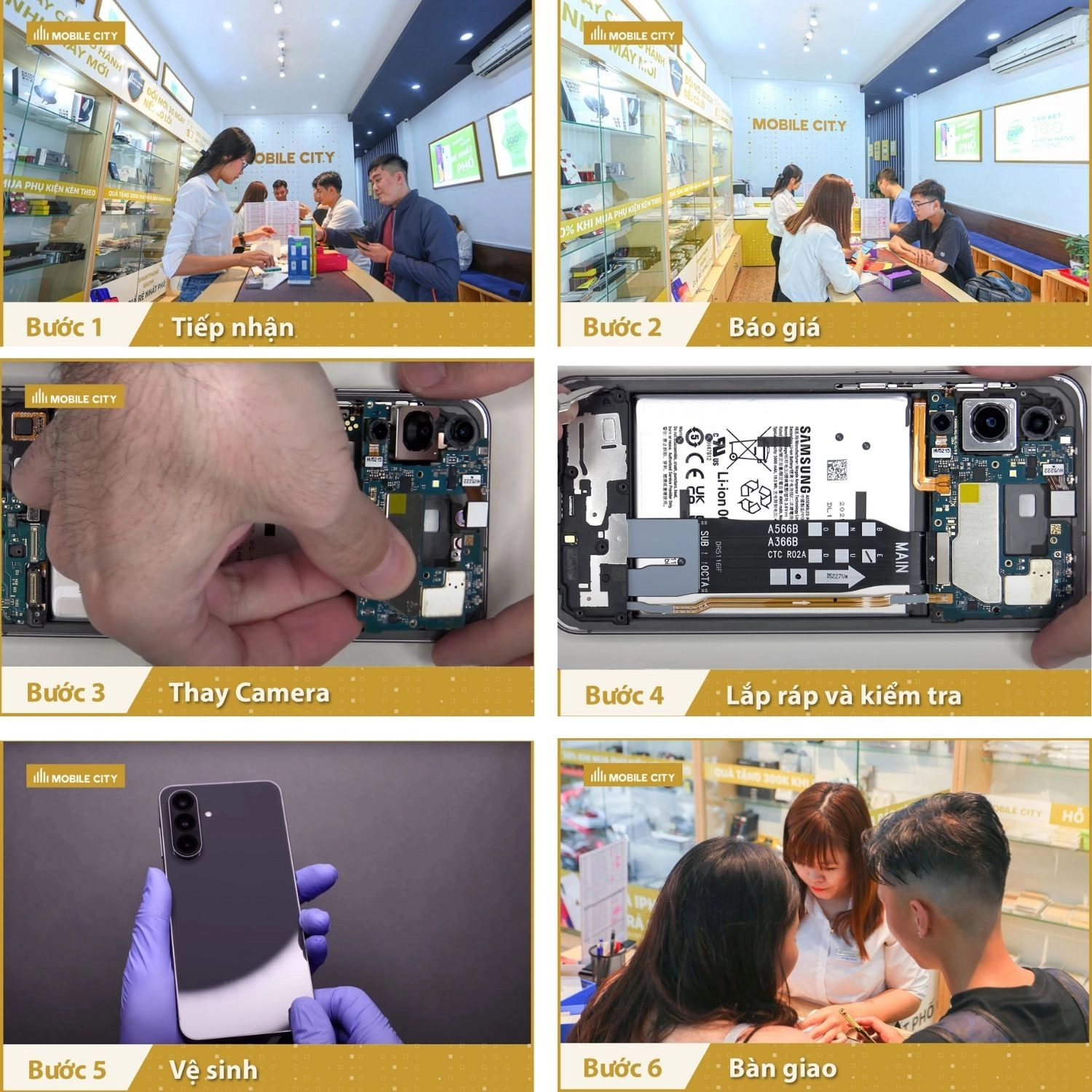 Thay Camera Samsung Galaxy A56, Quy trình thay Camera Samsung Galaxy A56 chuẩn xác nhất
