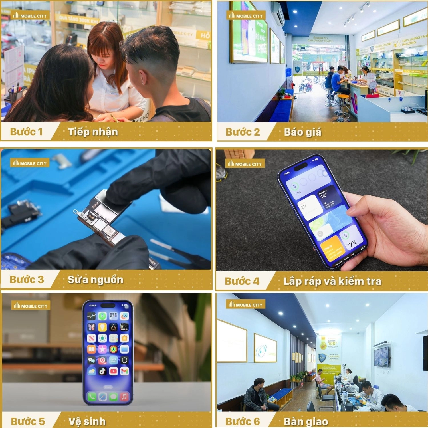 Sửa nguồn iPhone 17, quy trình