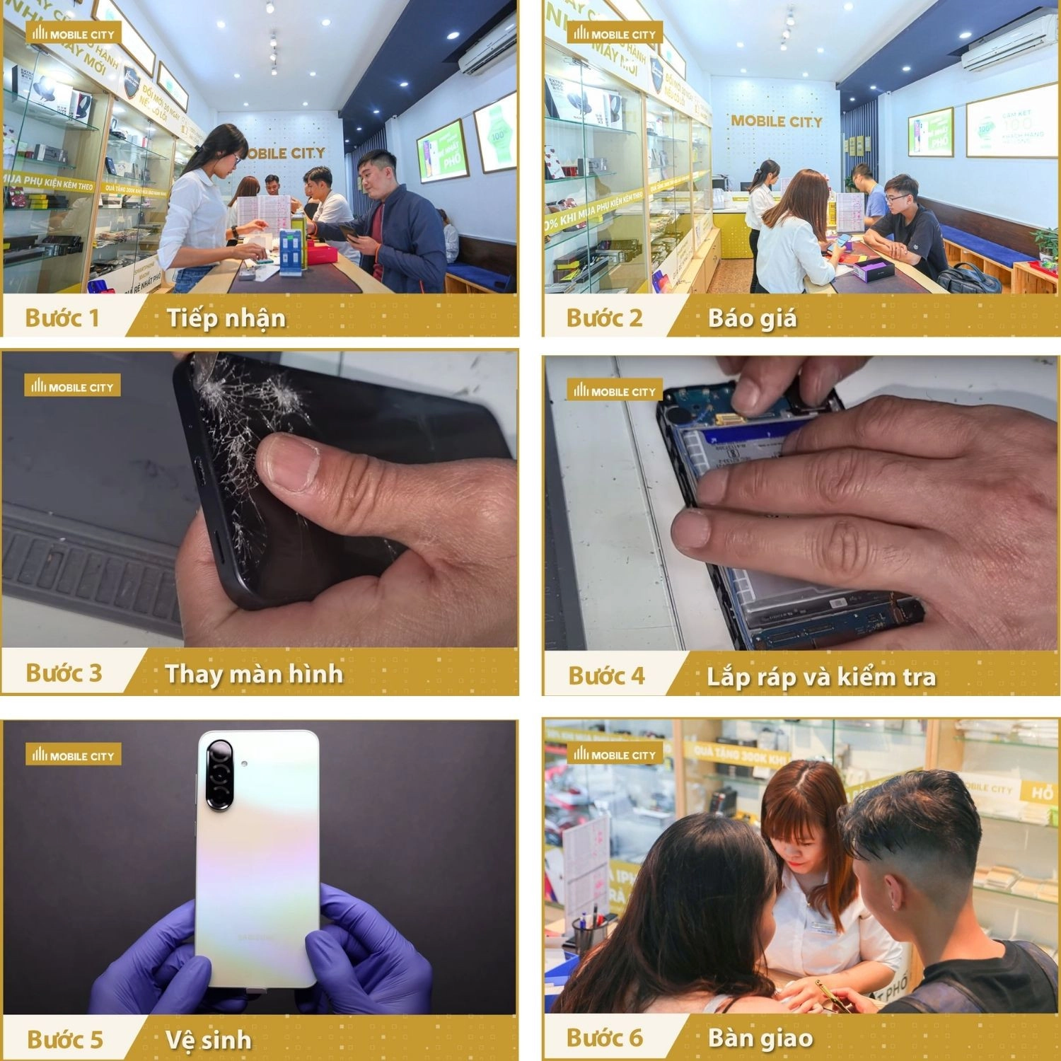 Thay màn hình Samsung Galaxy A36, Quy trình thay màn hình Samsung Galaxy A36 chuẩn xác nhất